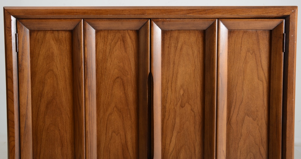 Walnut Laminate Tall Chest