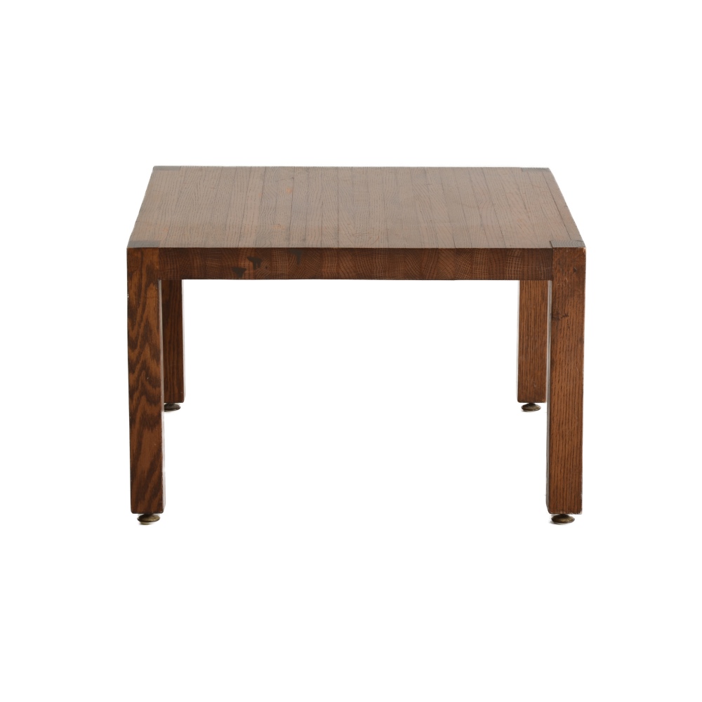 Mid-Century Laminated Oak End Table