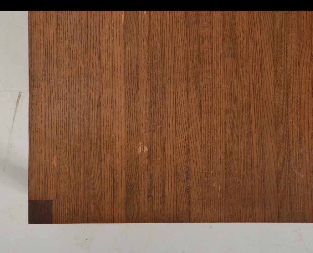 Mid-Century Laminated Oak End Table