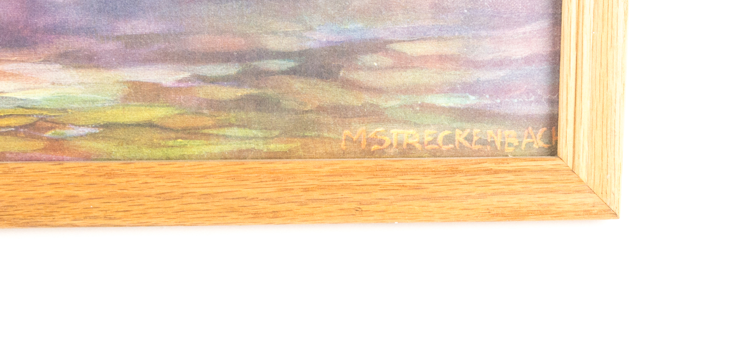 Vintage Print Depicting Poppies & Hyacinths by Max Streckenbach