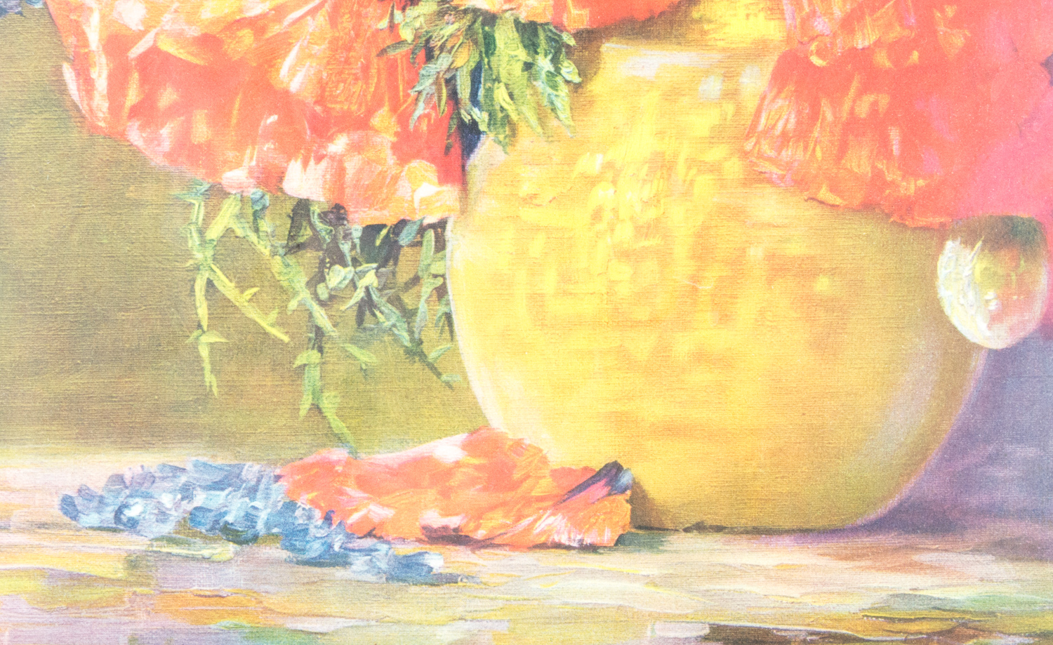 Vintage Print Depicting Poppies & Hyacinths by Max Streckenbach