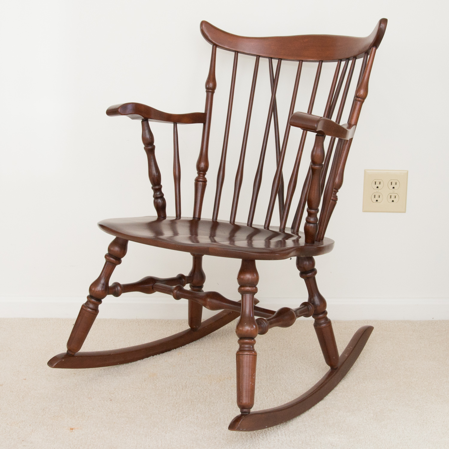 Hale Furniture Company Duxbury Windsor Cherry Rocking Chair