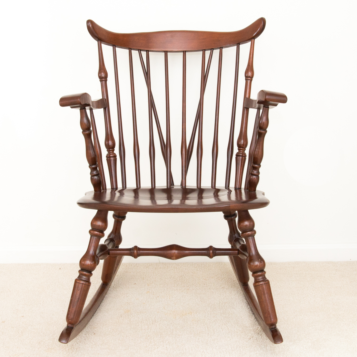 Hale Furniture Company Duxbury Windsor Cherry Rocking Chair