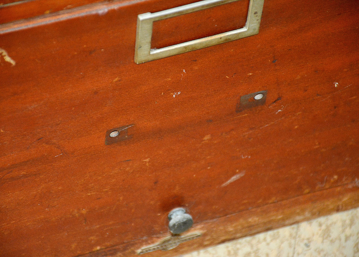 Antique Globe-Wernicke Wood Filing Cabinet