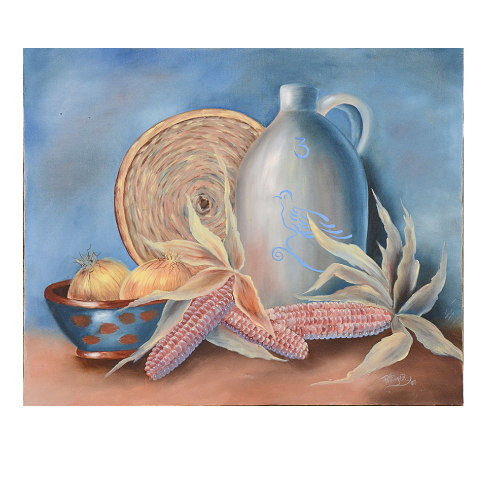 Betty Pottinger Original Oil Painted Still Life