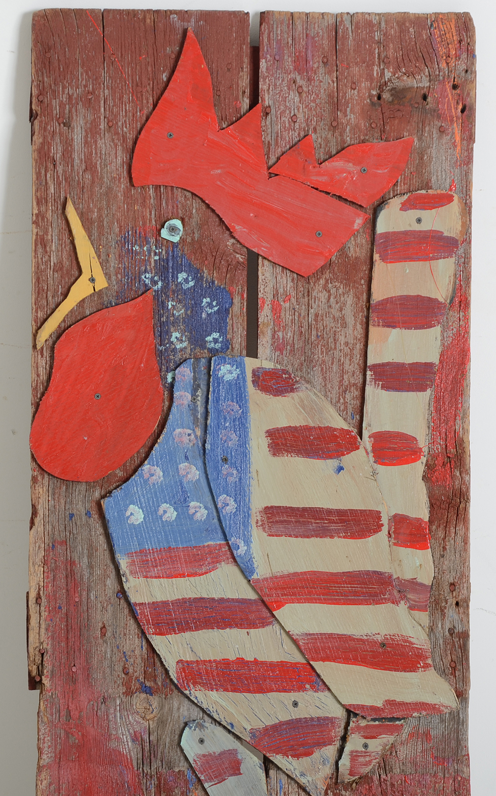 Mike Heavy Hefner Folk Painting on Wood