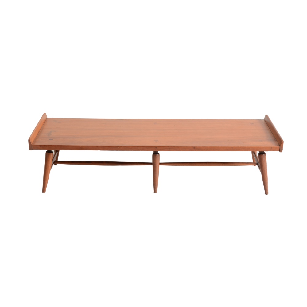 Mid Century Modern Willet Solid Cherry Bench Coffee Table