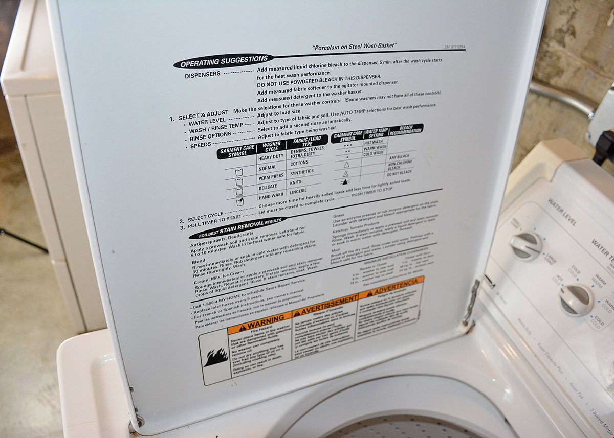 Kenmore 80 Series Top Loading Washer