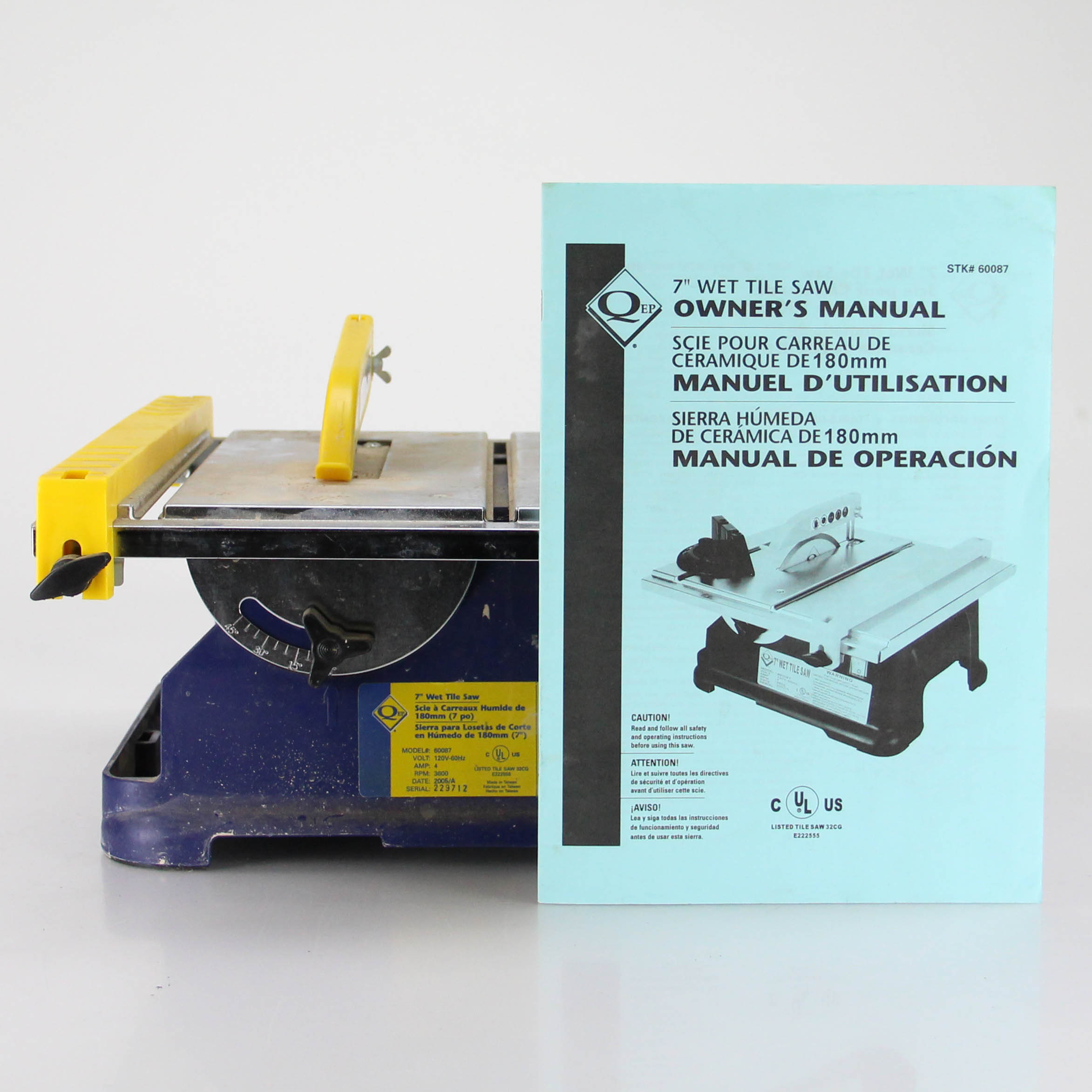 QEP Portable Wet Tile Saw