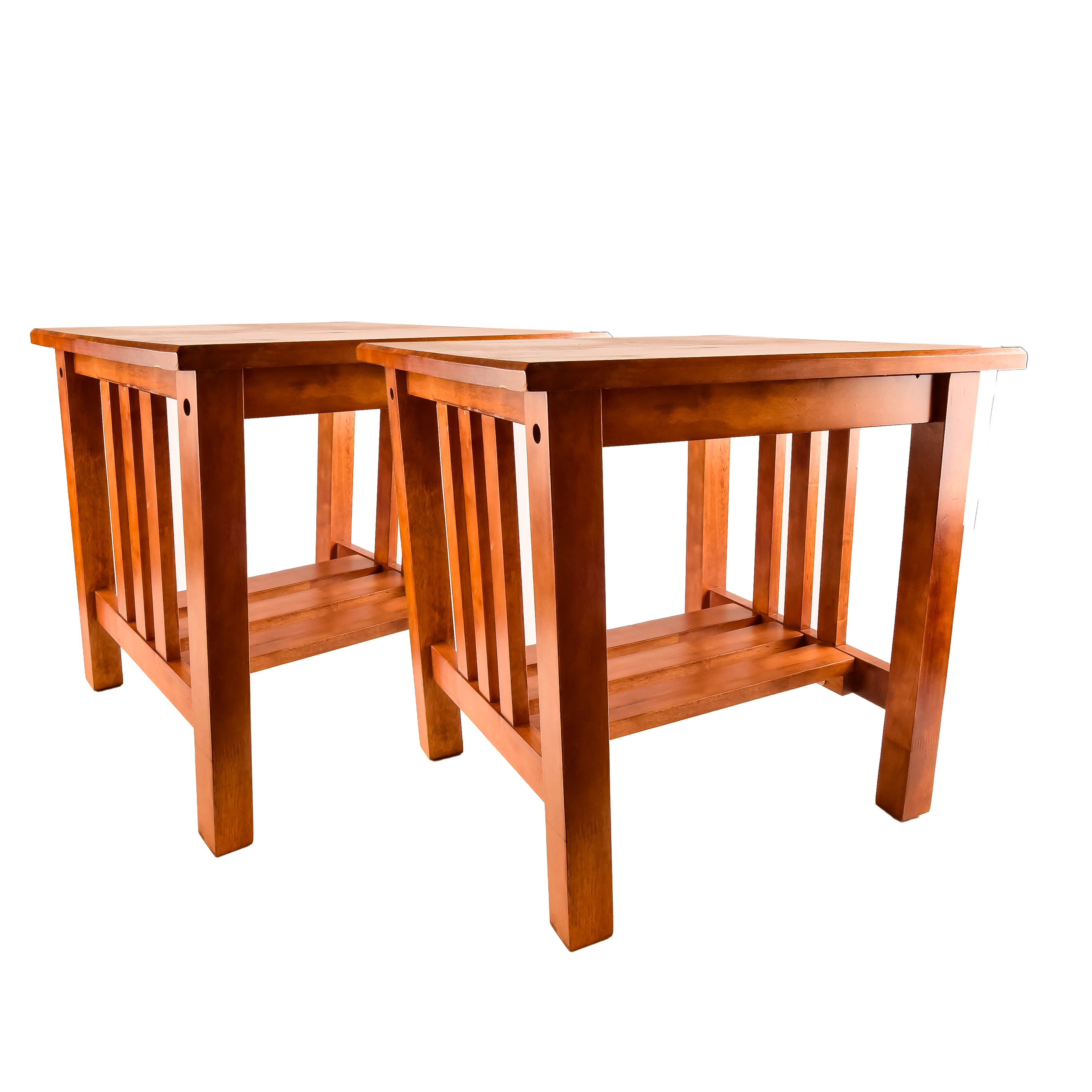 Pair of Mission-Style End Tables