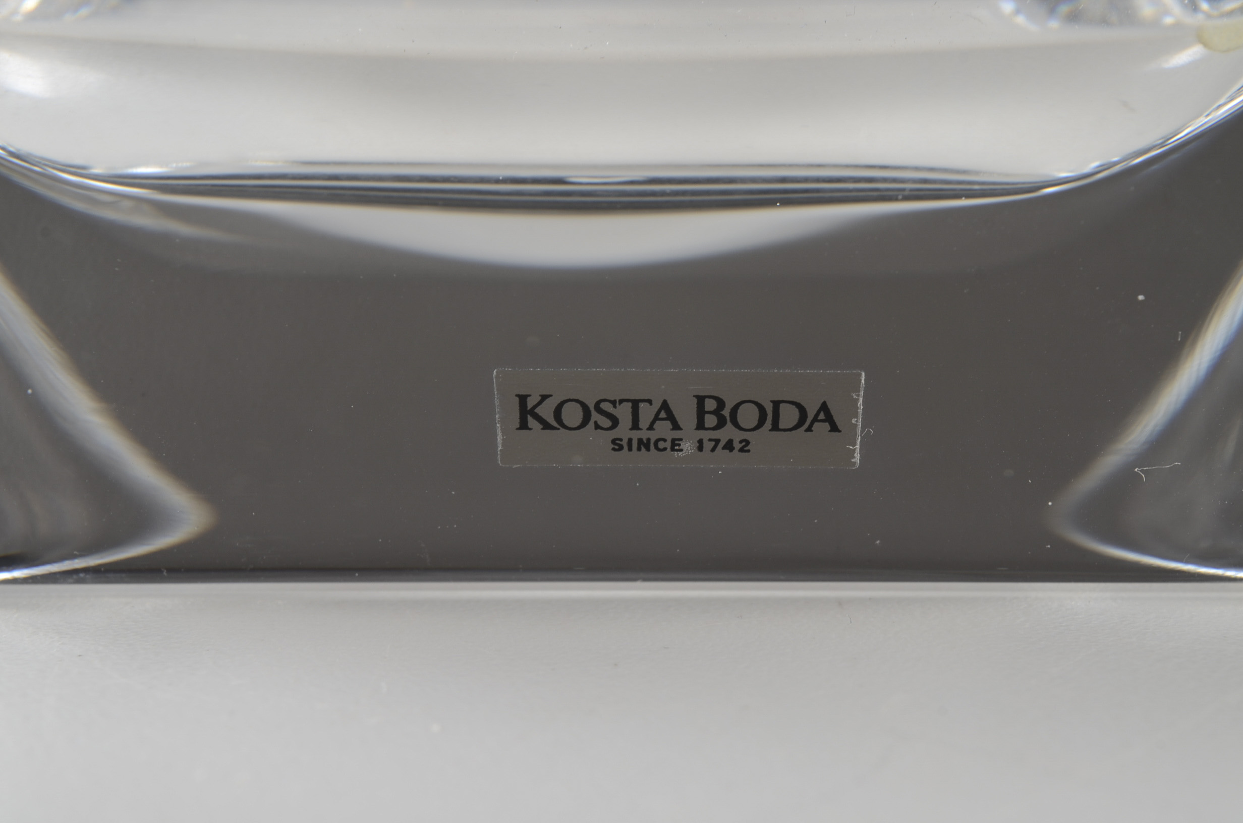 Kosta Boda Square Crystal Bowl