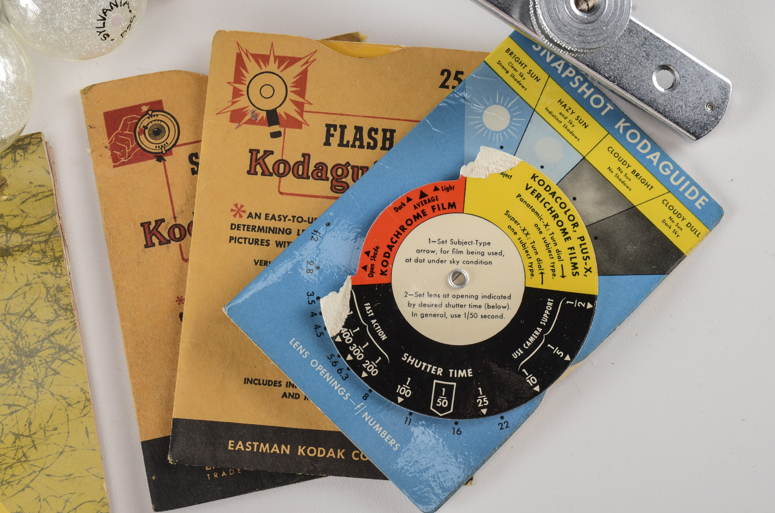 Vintage Kodak Slide Projector, Flasholder and Brownie Starflex Camera