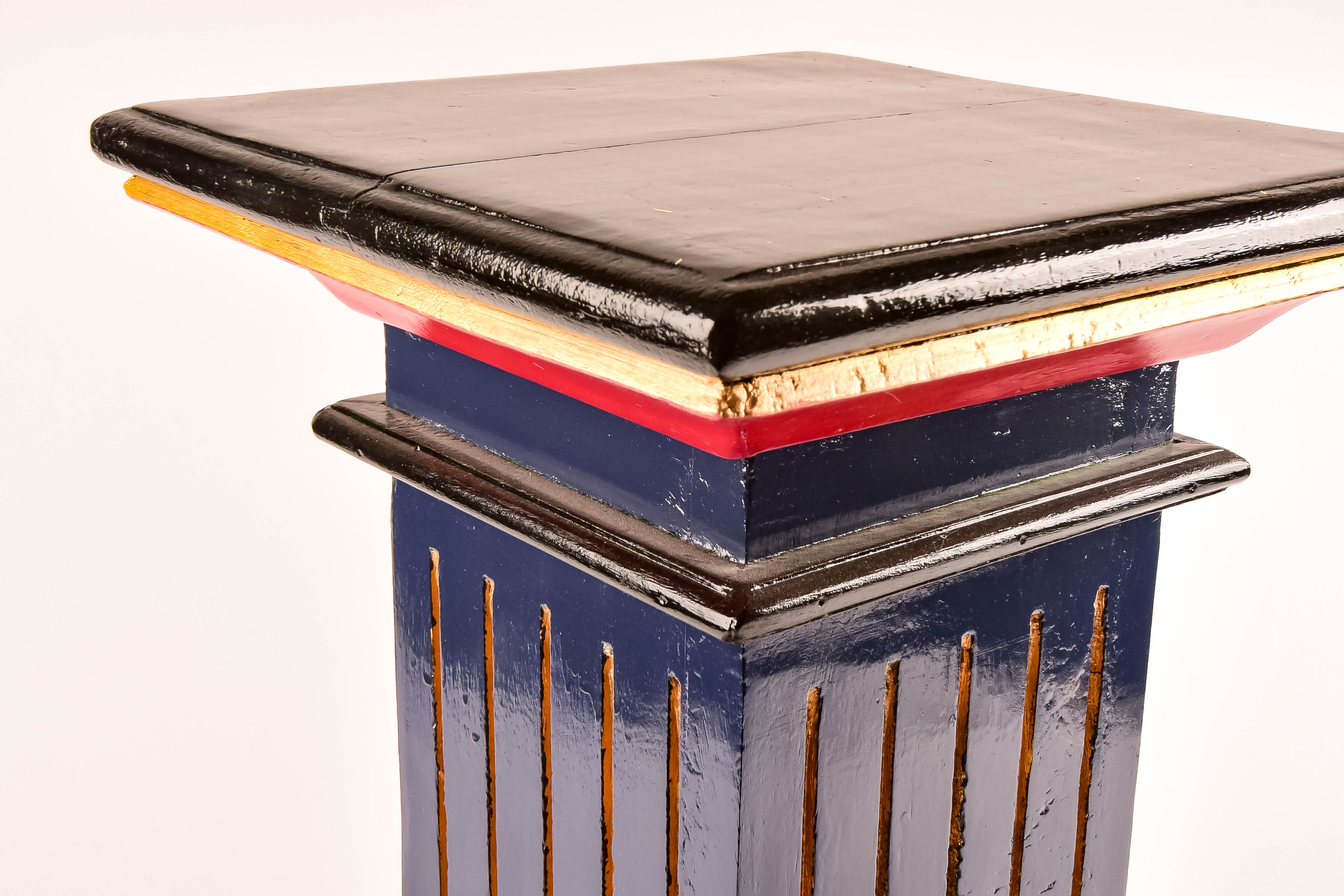 Painted Wood Pedestal