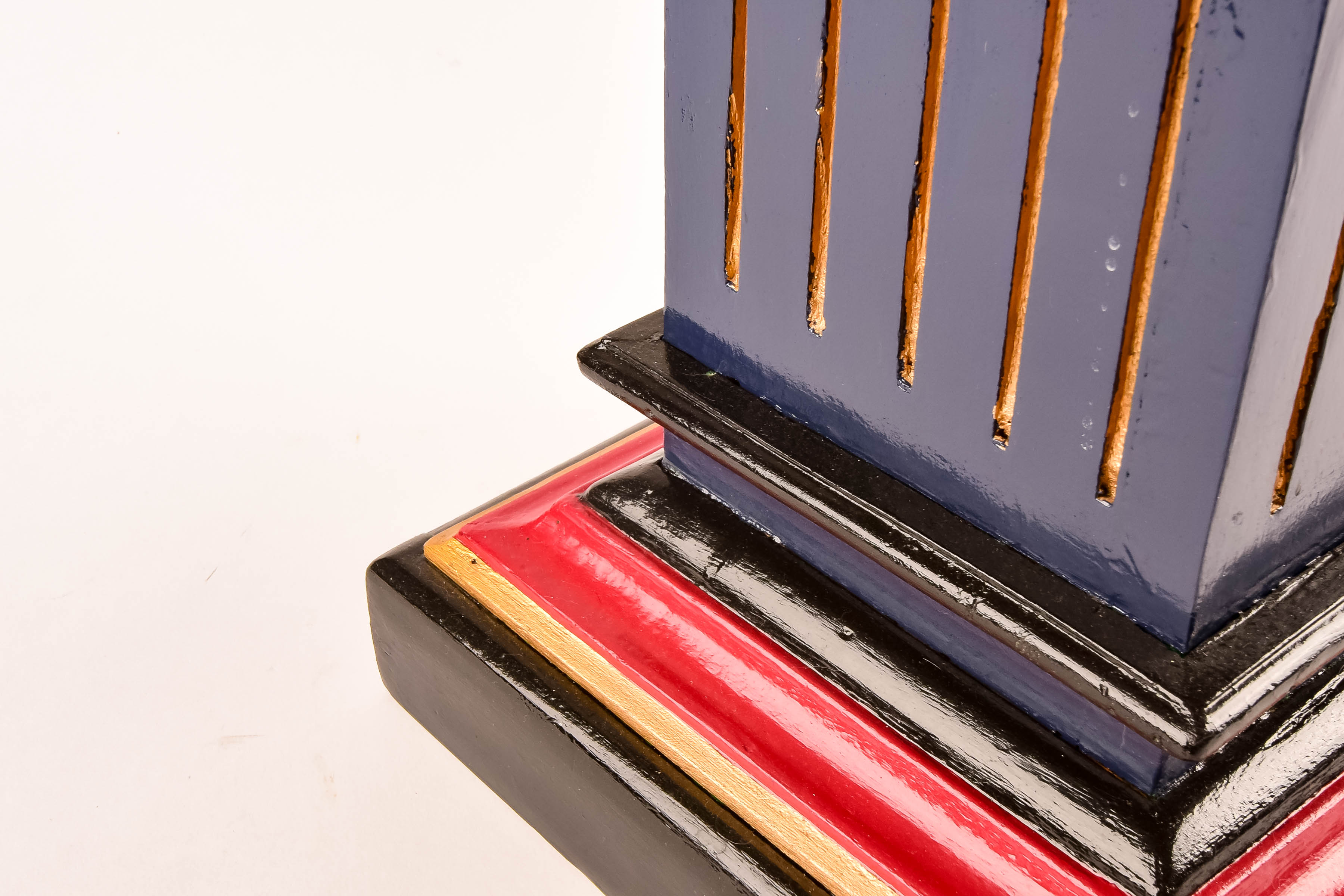 Painted Wood Pedestal