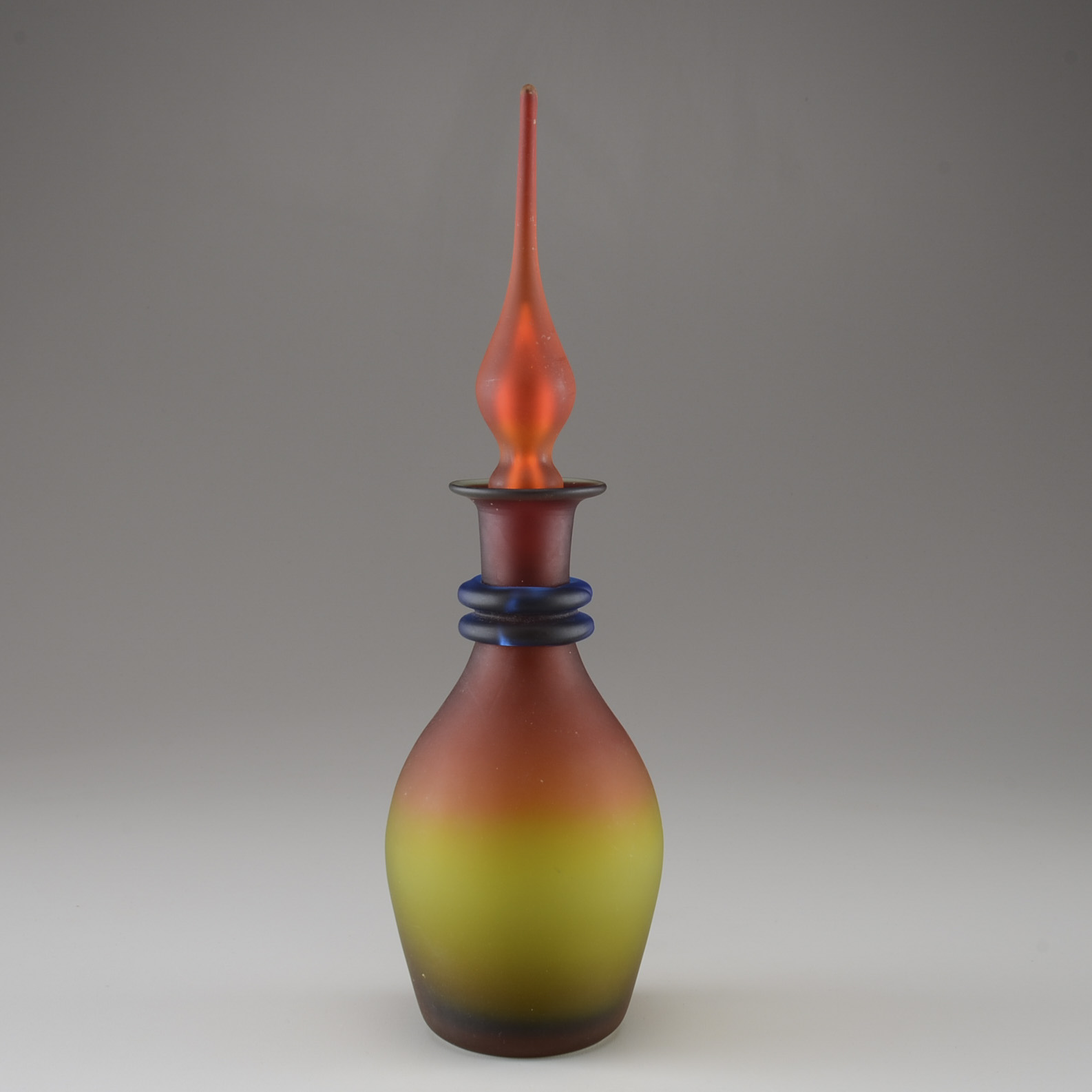 Pilgrim Art Glass Frosted Sunrise Decanter