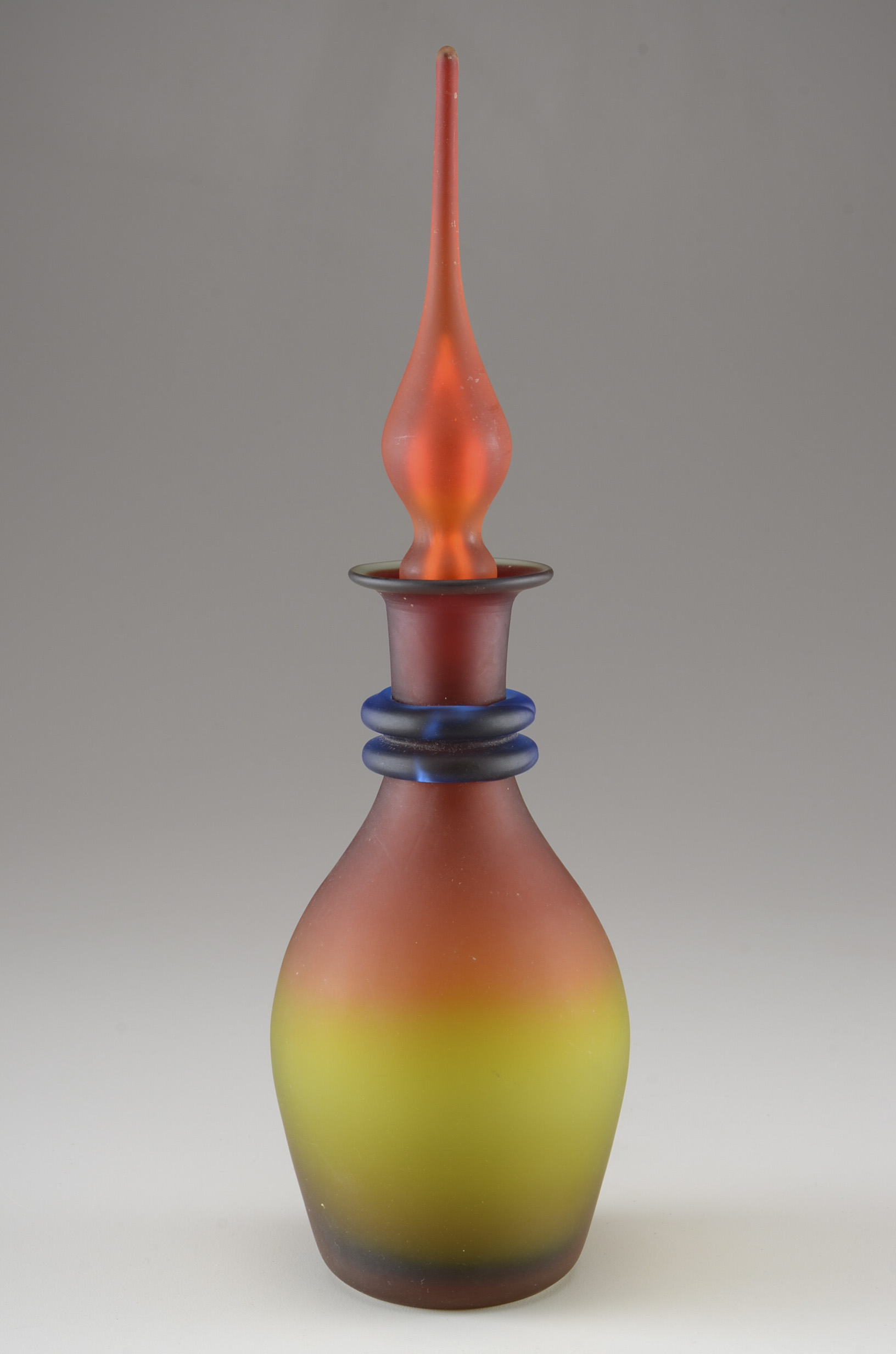 Pilgrim Art Glass Frosted Sunrise Decanter