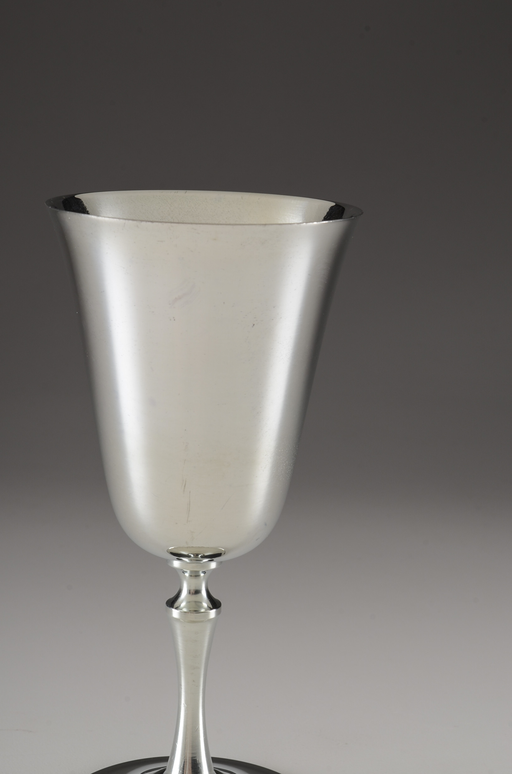 Set of Italian De Uberti Silver Plate Goblets