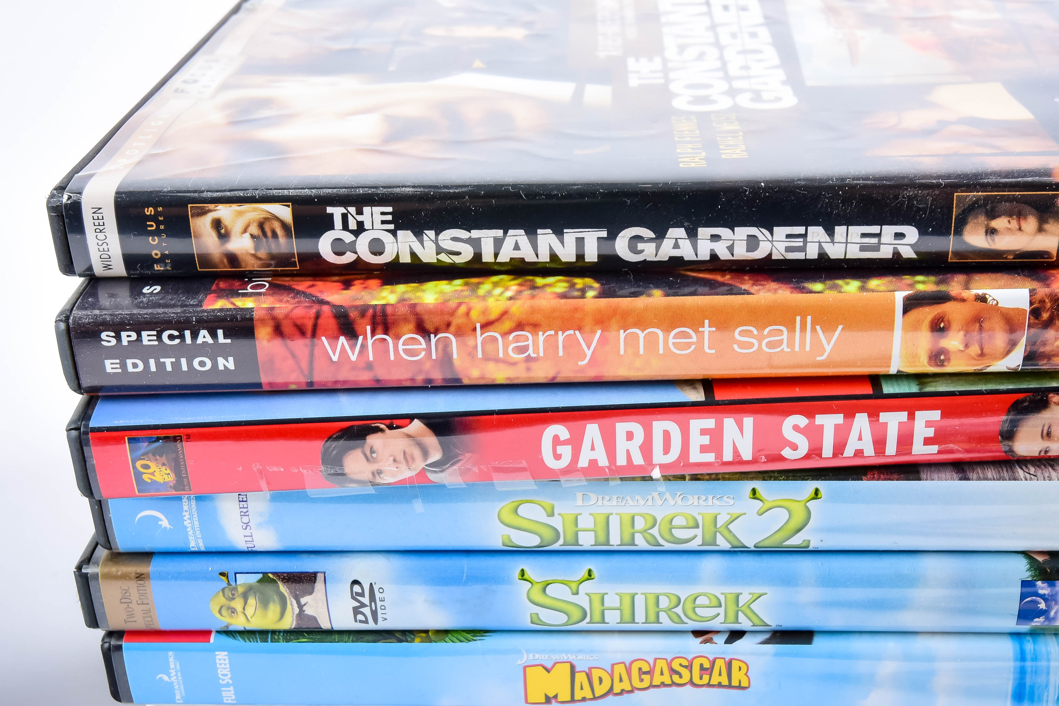 DVD/VCR Player and CDs, Feature Film DVDs