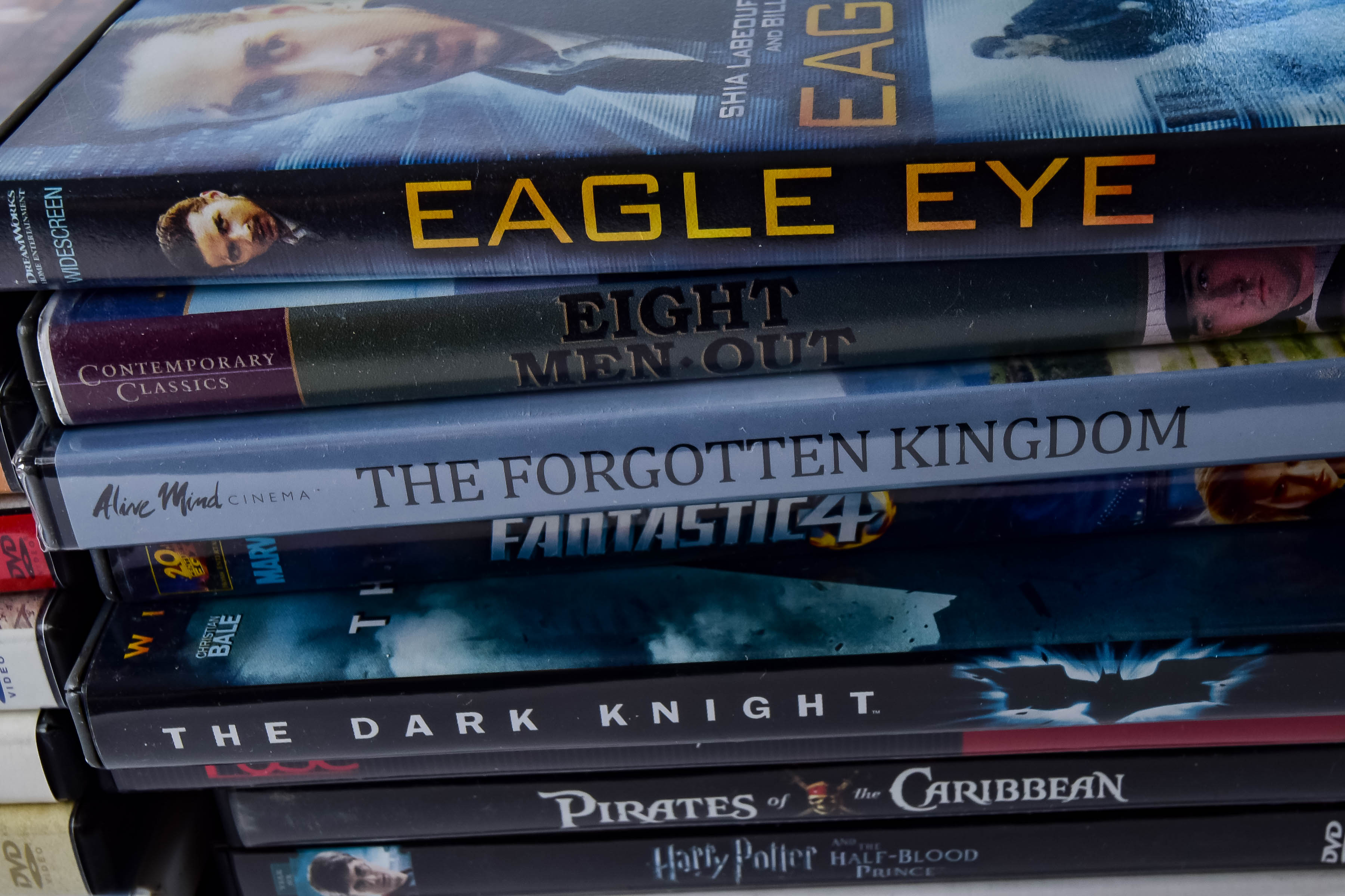 DVD/VCR Player and CDs, Feature Film DVDs