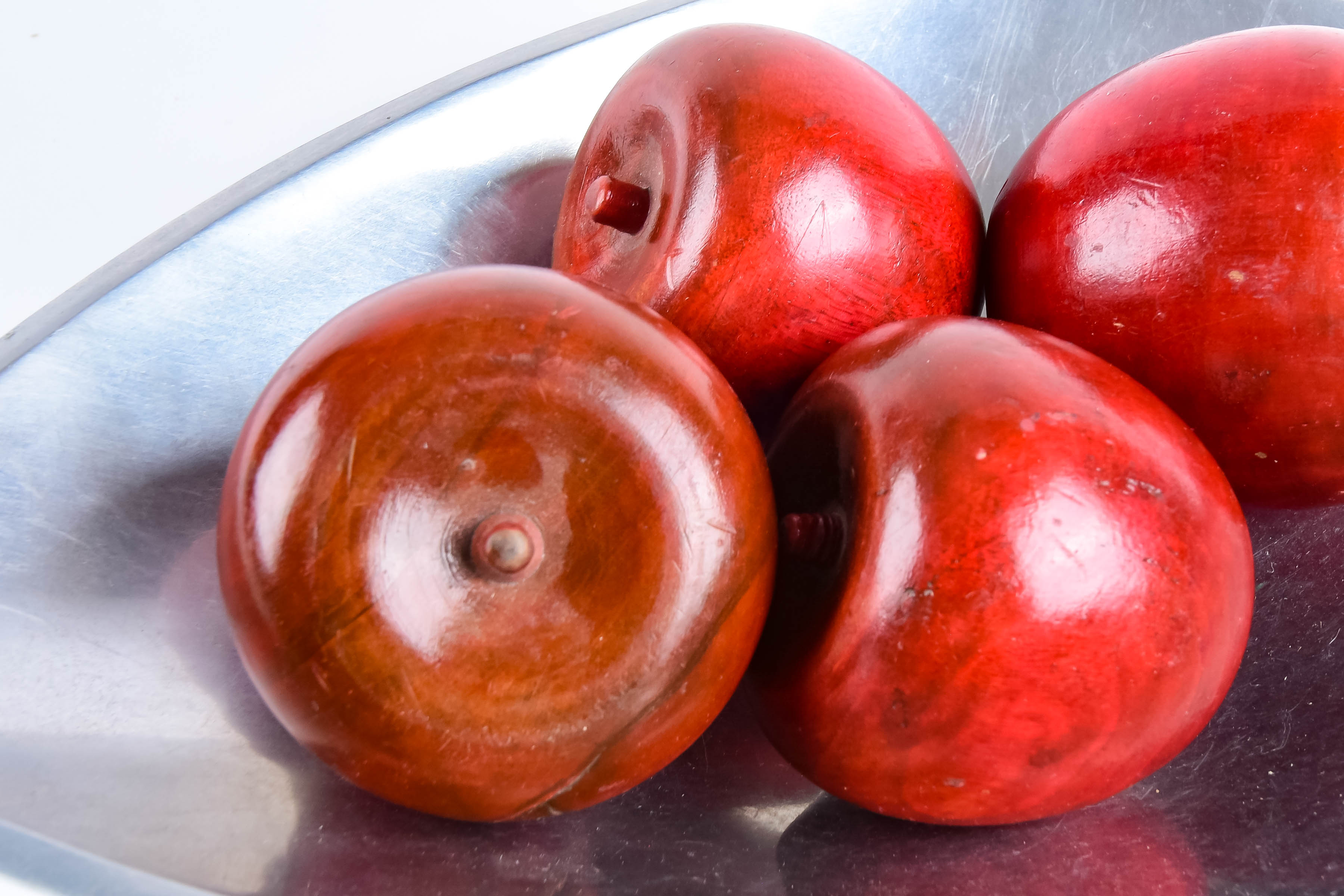 Nambe Bowl with Decorative Apples