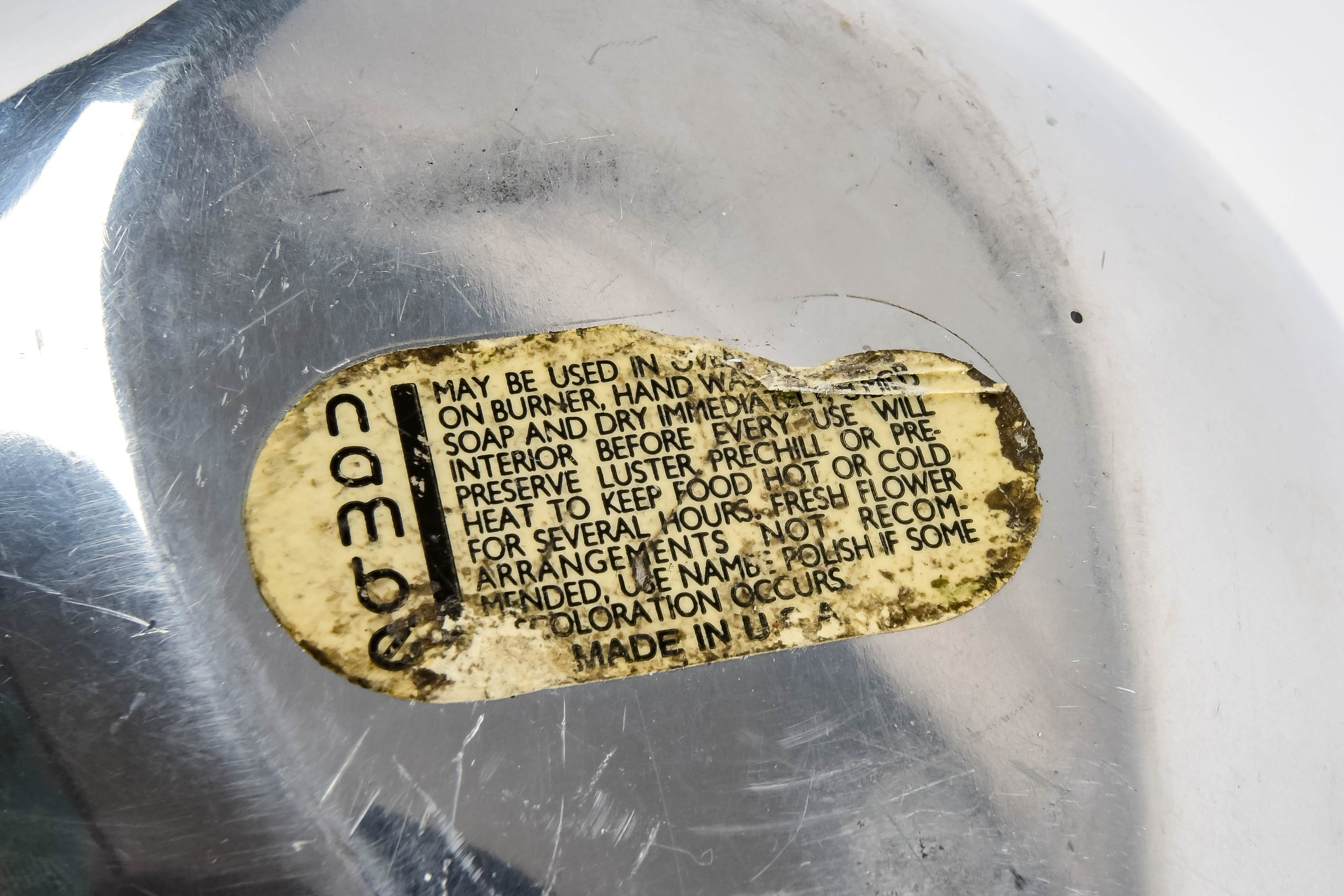 Nambe Bowl with Decorative Apples