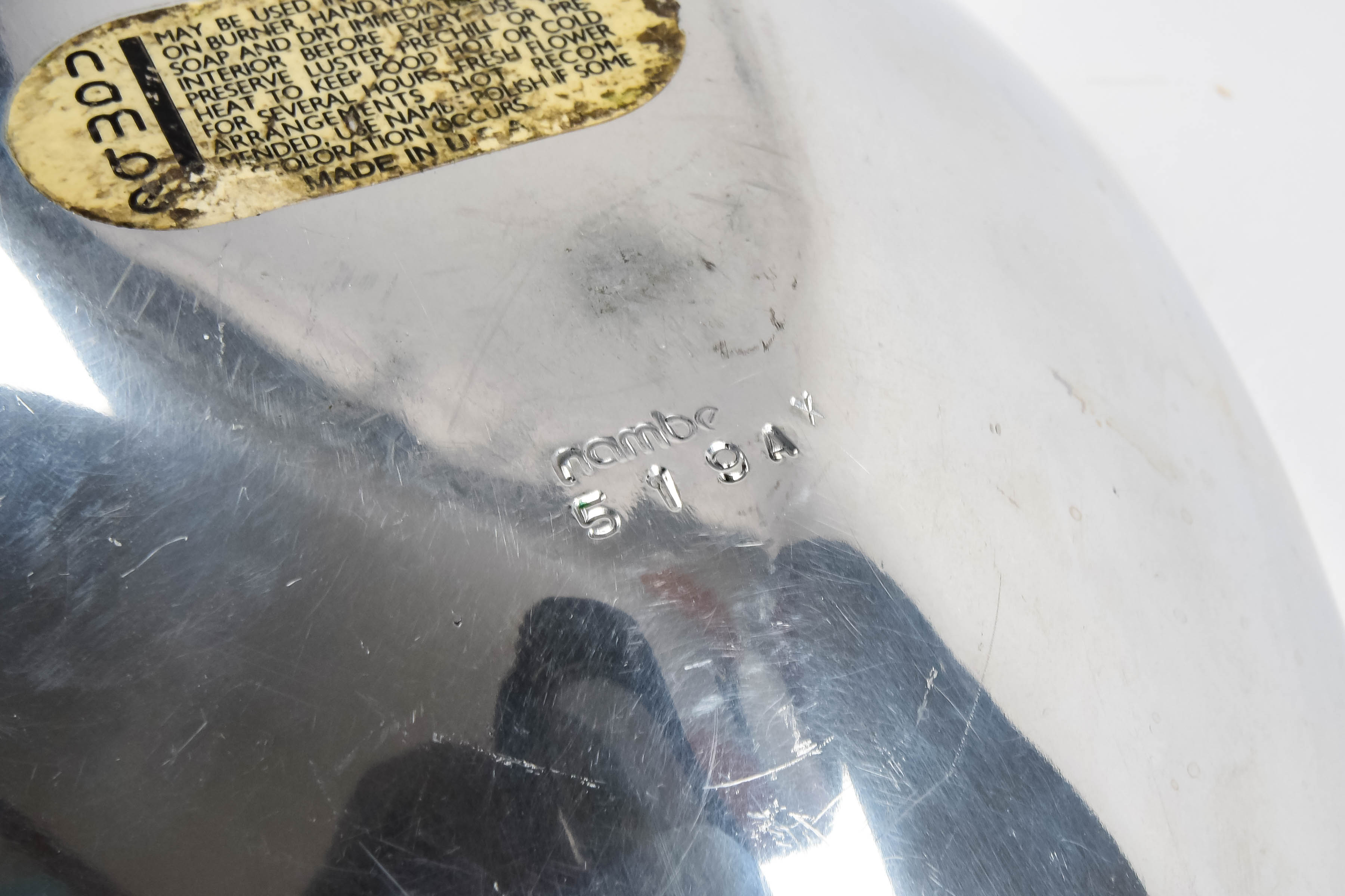 Nambe Bowl with Decorative Apples