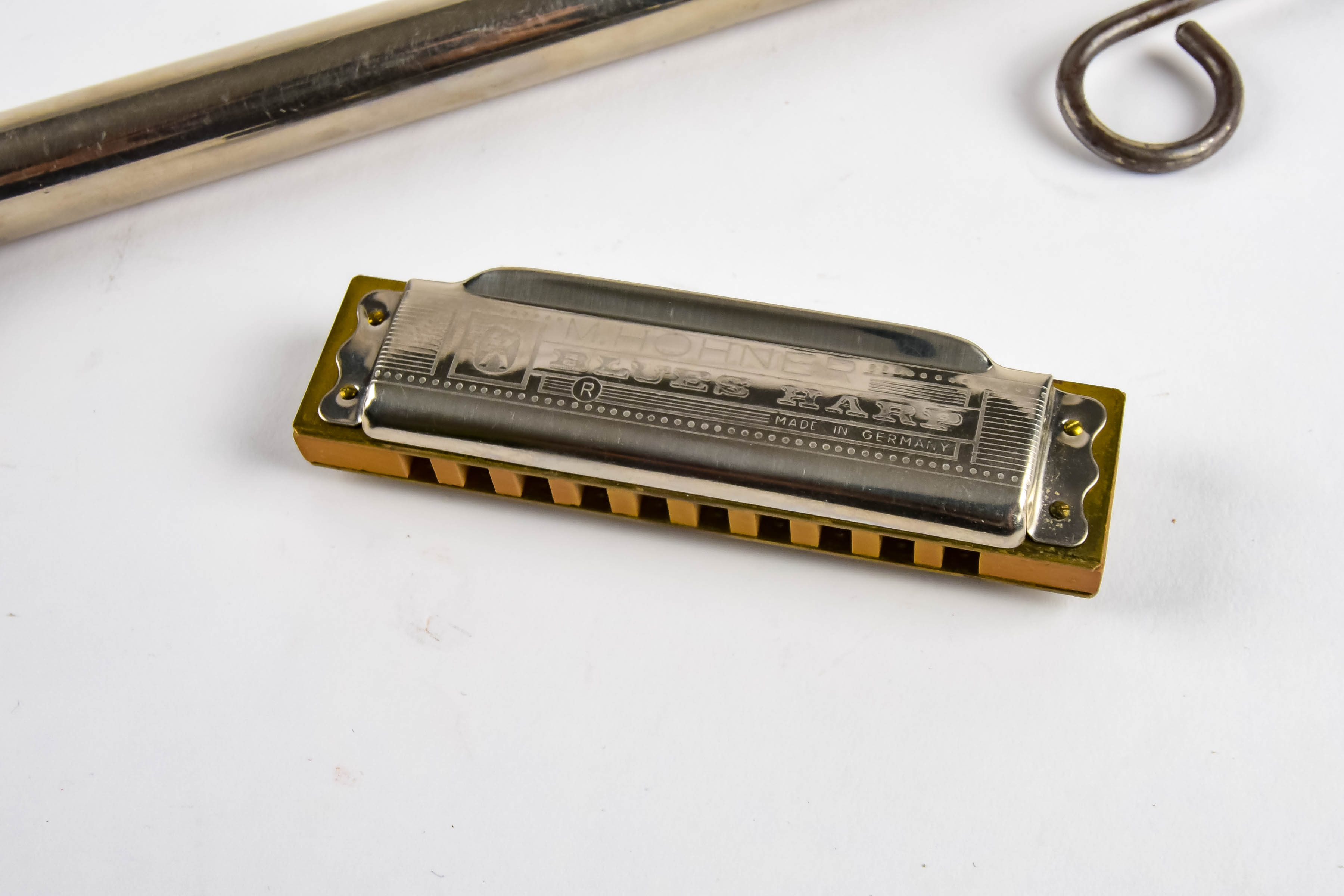 Ludwig & Ludwig Slide Whistle and Hohner Harmonica