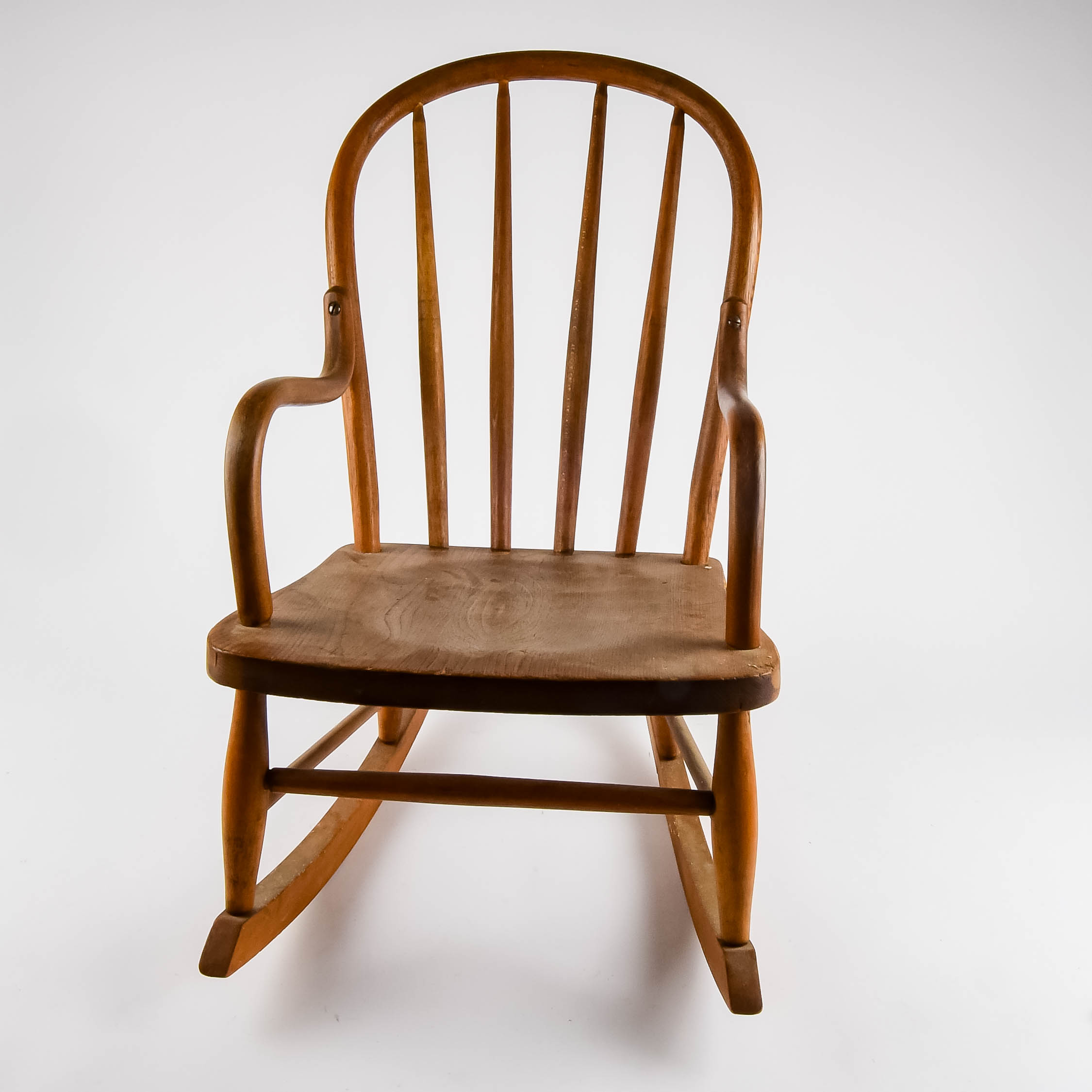 Children's Bent Oak Rocking Chair