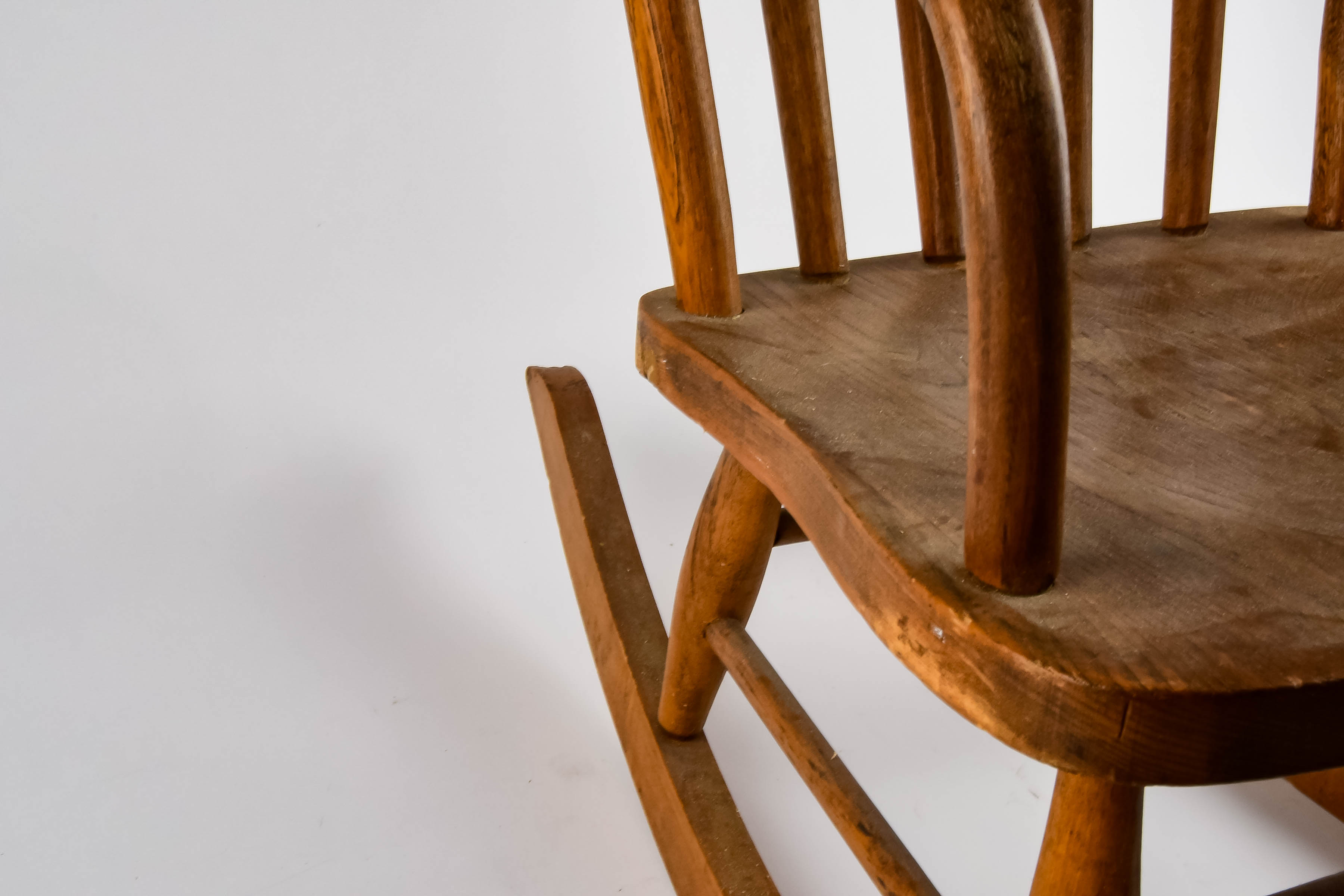 Children's Bent Oak Rocking Chair