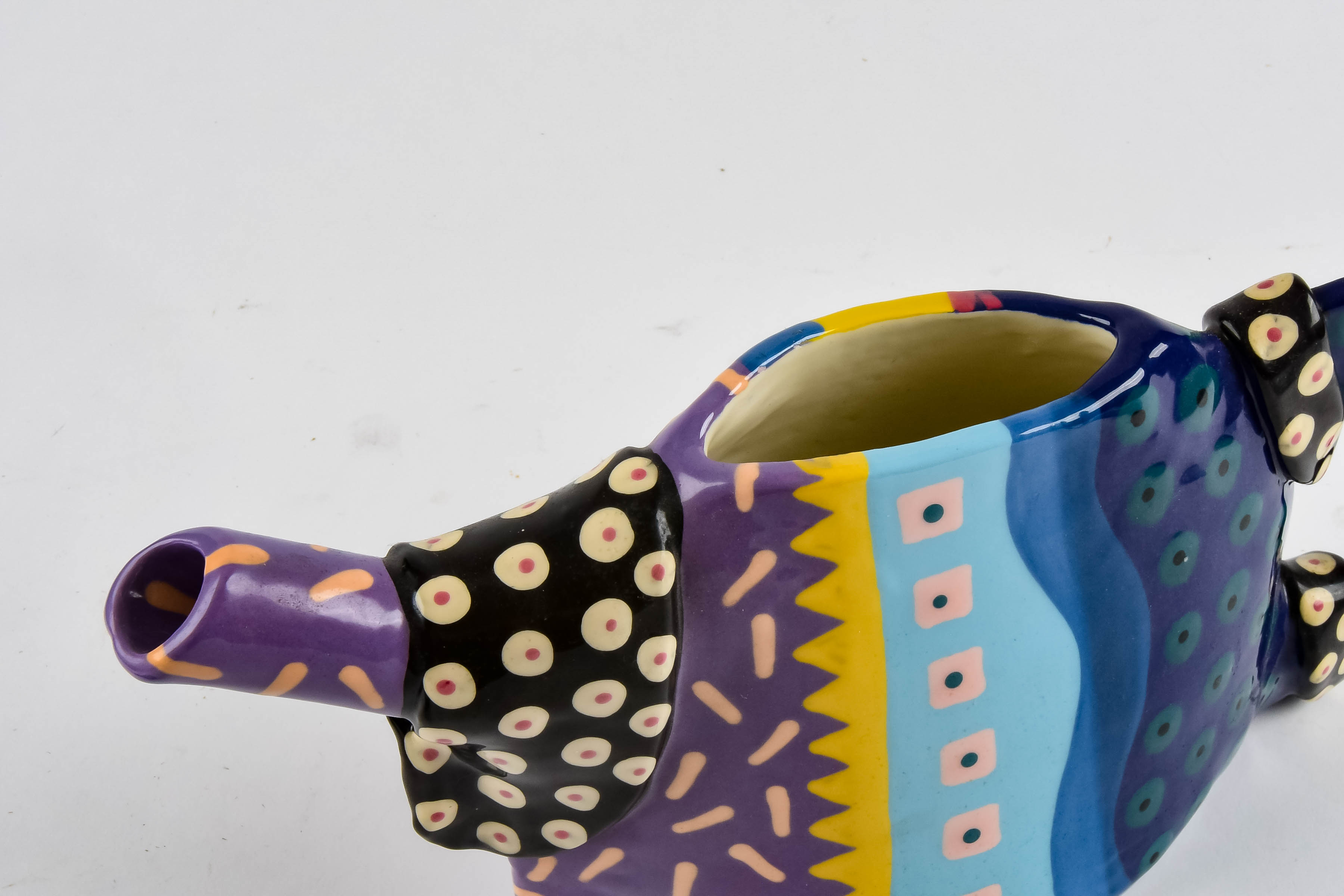 Handmade Hand-Painted Witch Teapot