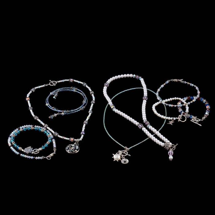 Collection of Crystal and Faux Pearl Jewelry