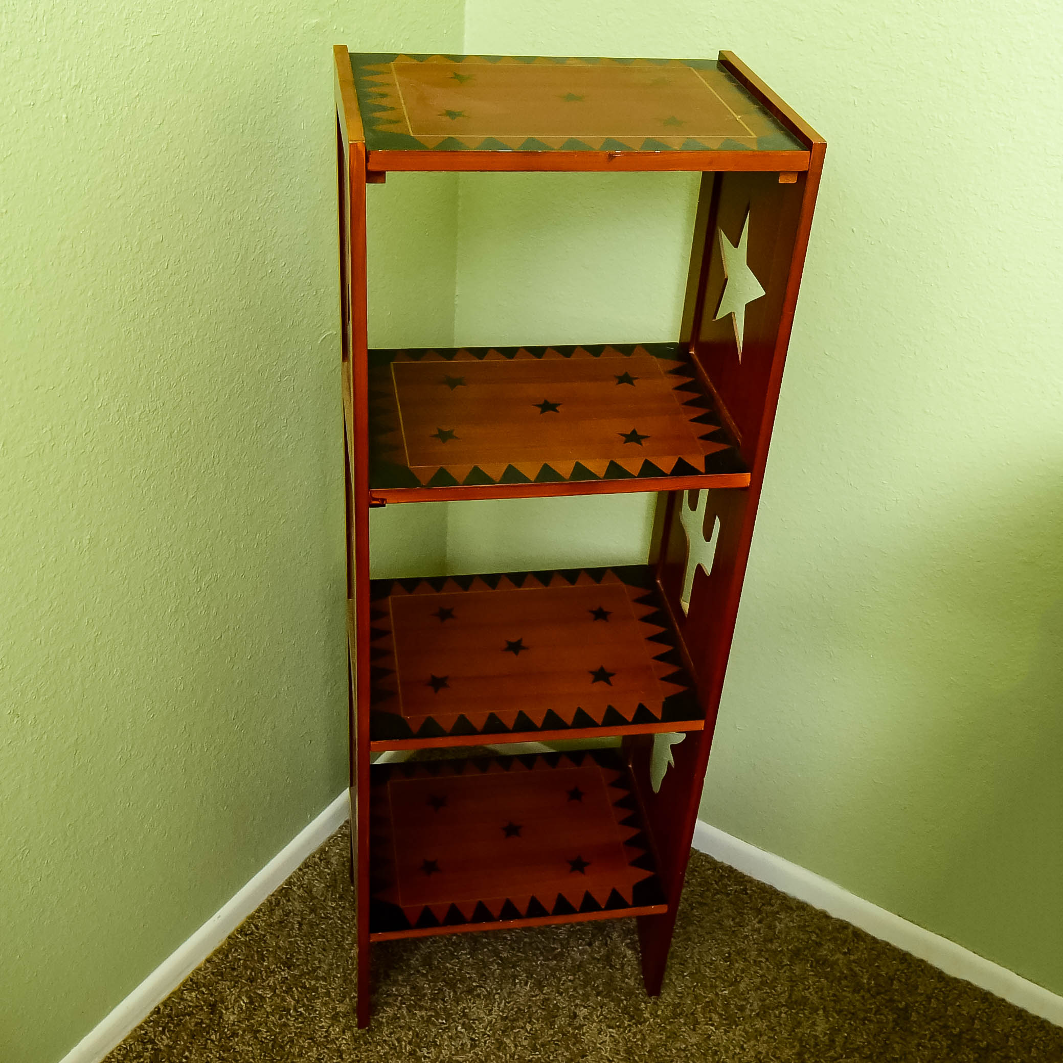 Western Themed Wooden Shelf
