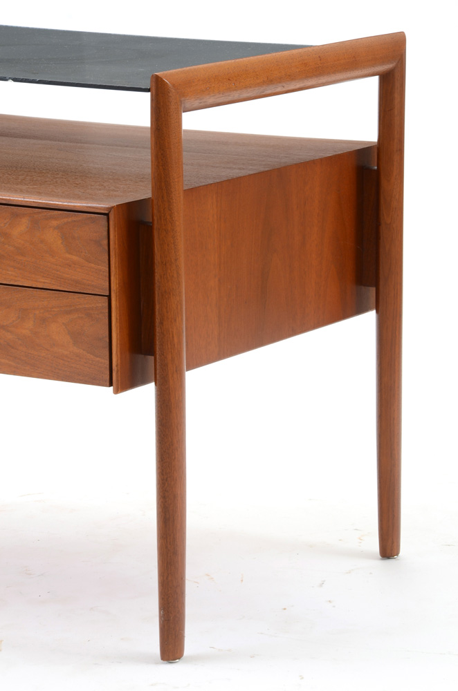 Drexel Walnut End Table by Barney Flagg