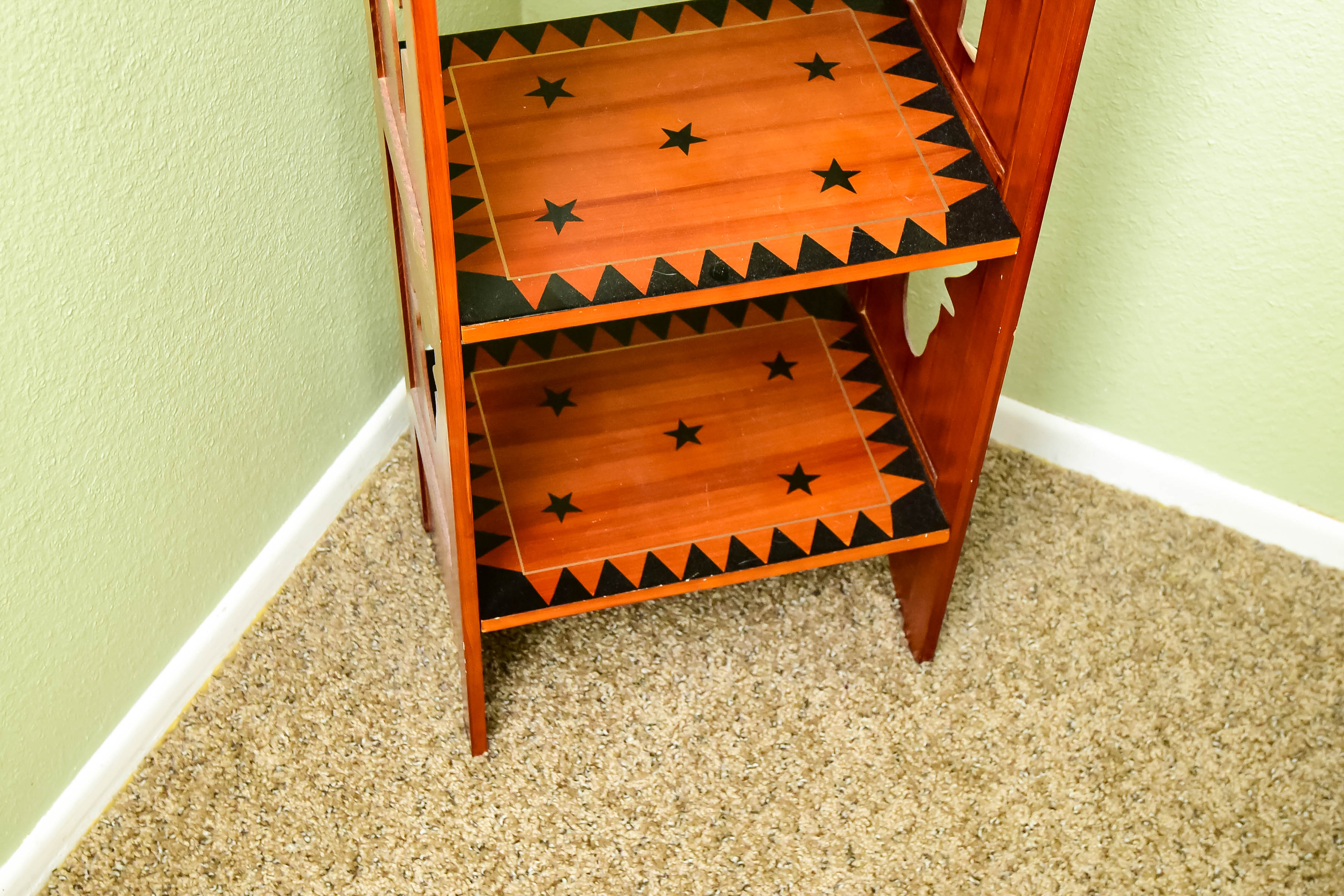 Western Themed Wooden Shelf