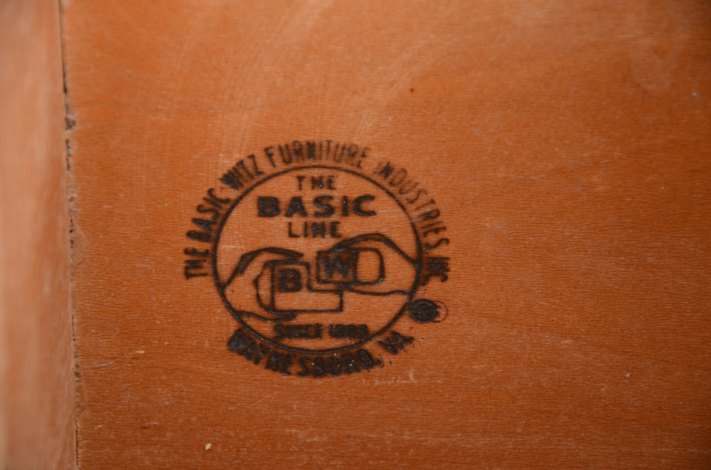 Pair of Mid Century Modern Walnut Nightstands by Witz