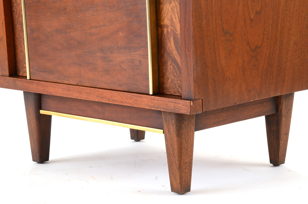 Pair of Mid Century Modern Walnut Nightstands by Witz