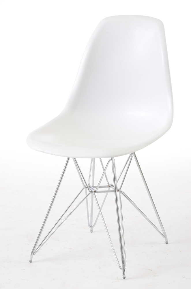 LexMod White Eames Style Shell Chairs