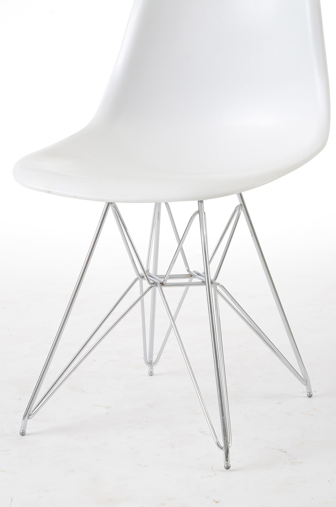 LexMod White Eames Style Shell Chairs