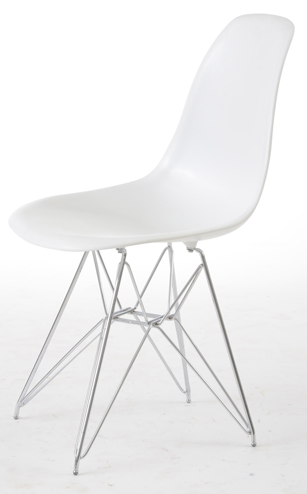 LexMod White Eames Style Shell Chairs