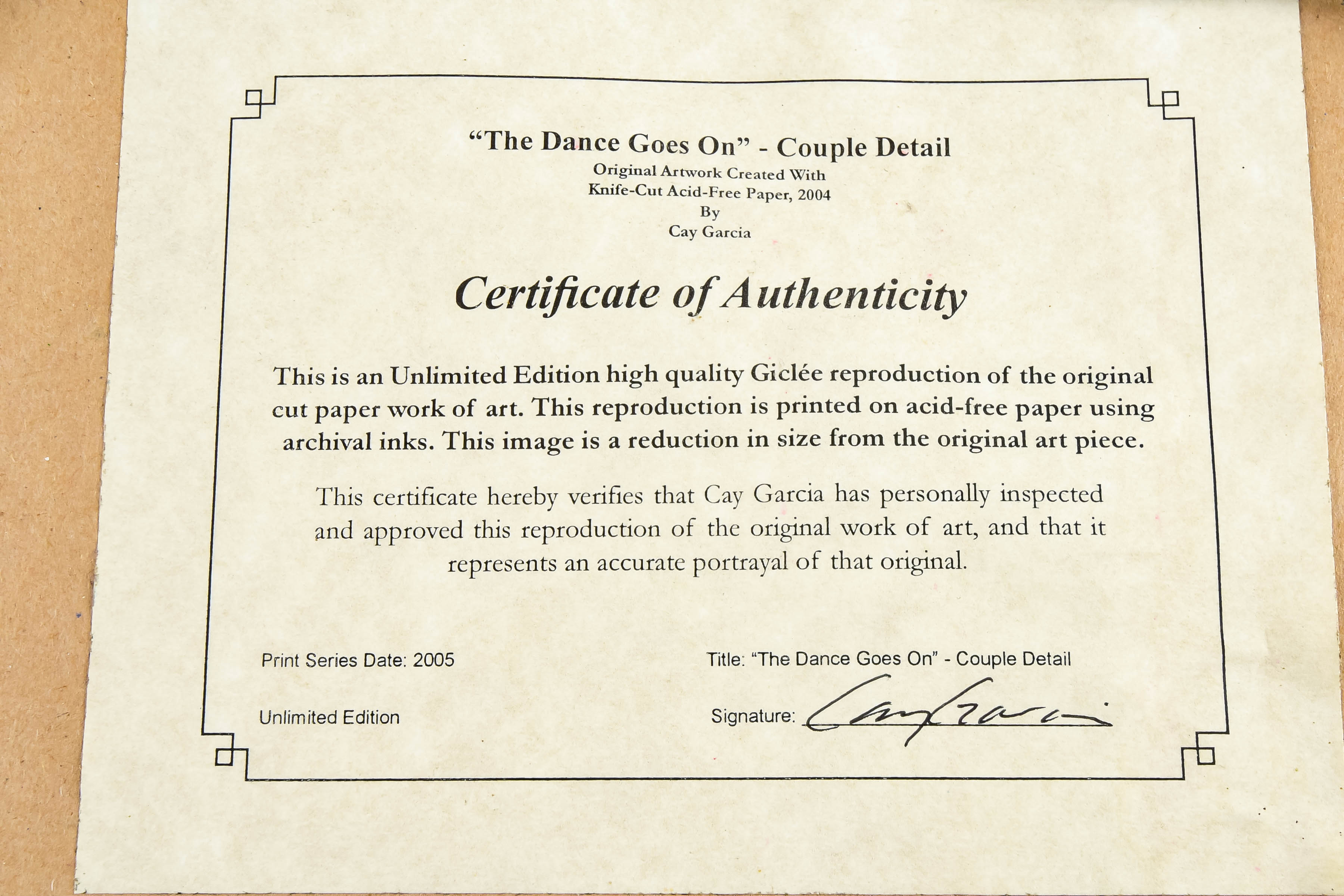 Giclee Reproduction Print "The Dance"