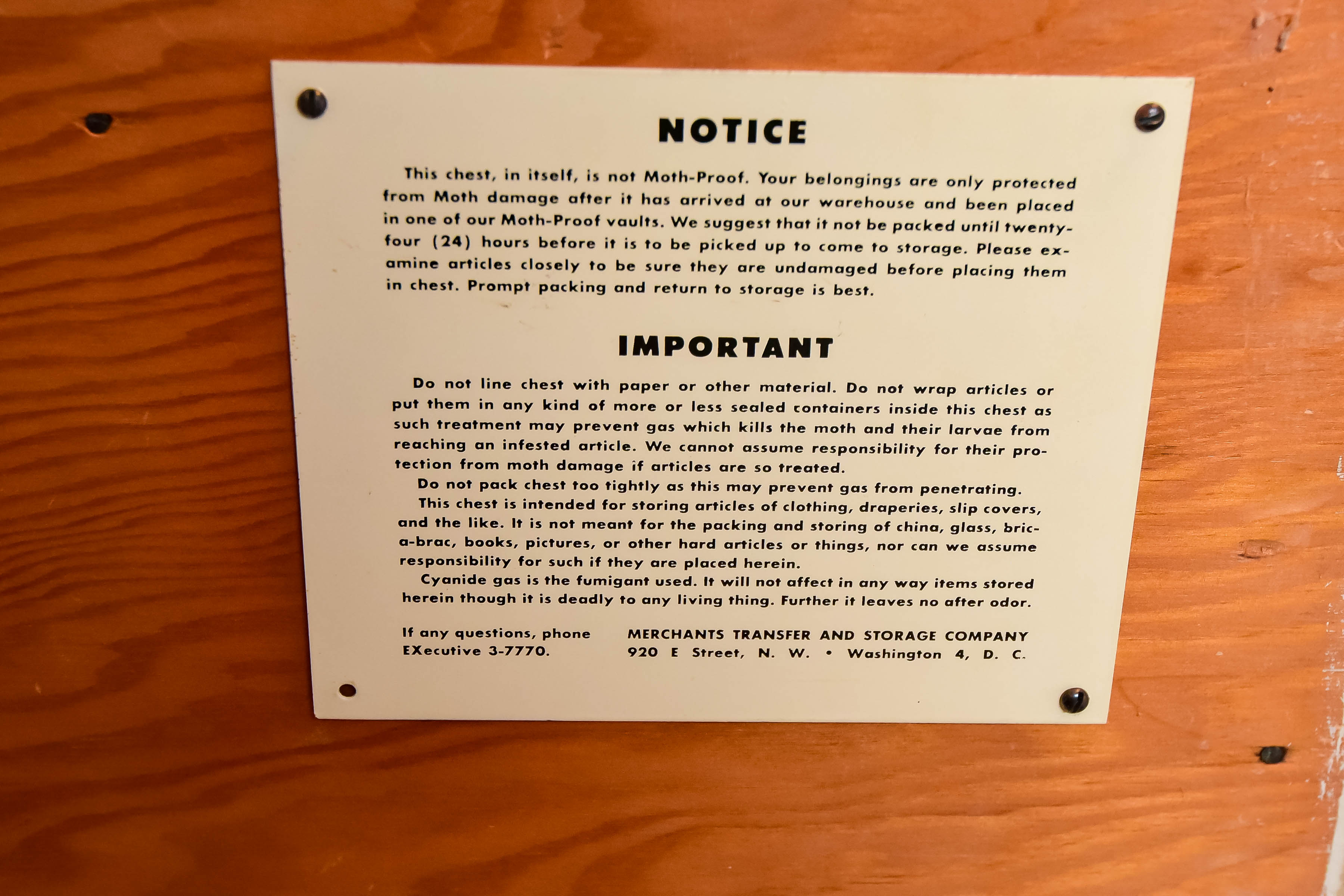 White Wooden Storage Chest