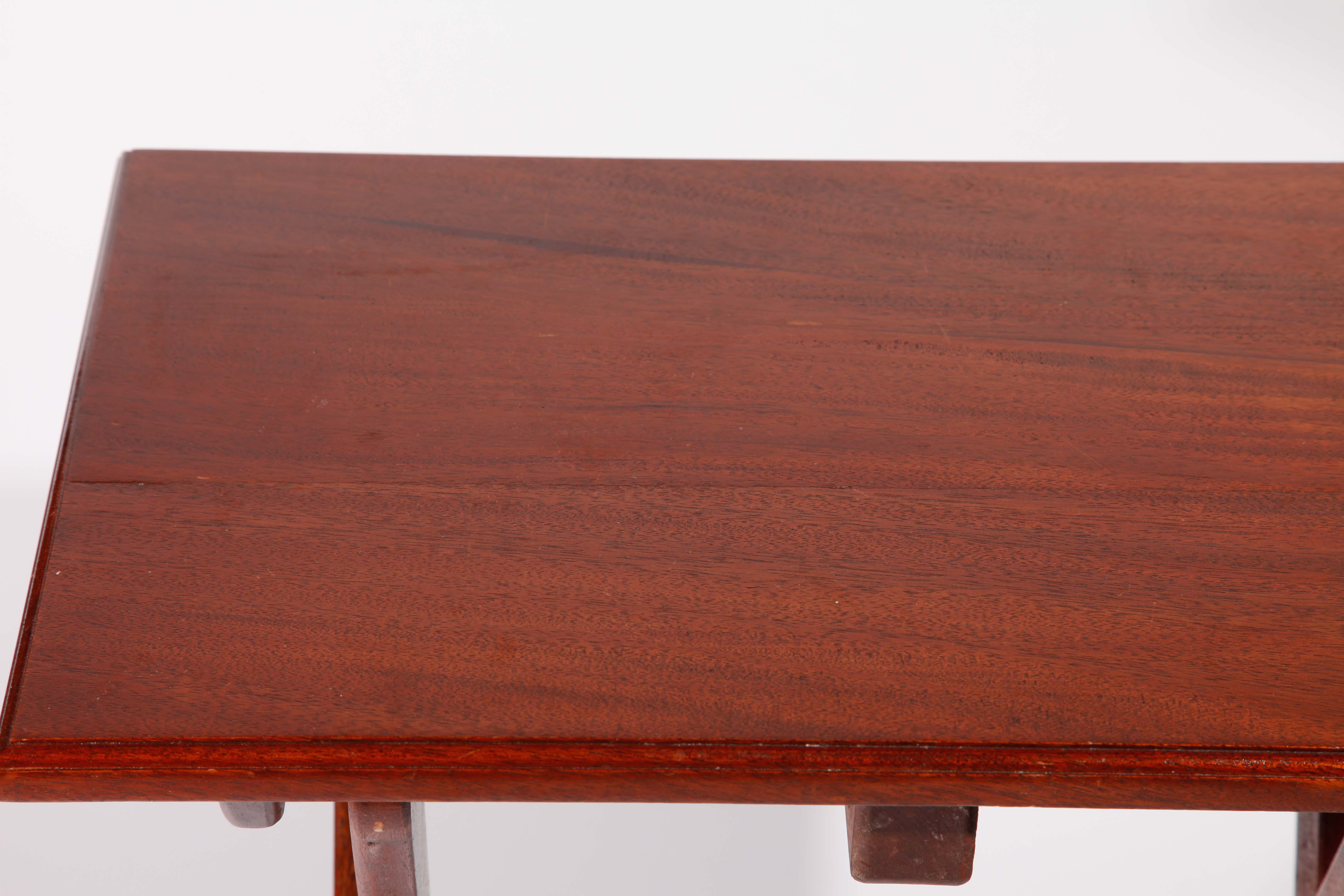 Pair of Cherry Wood Television Trays