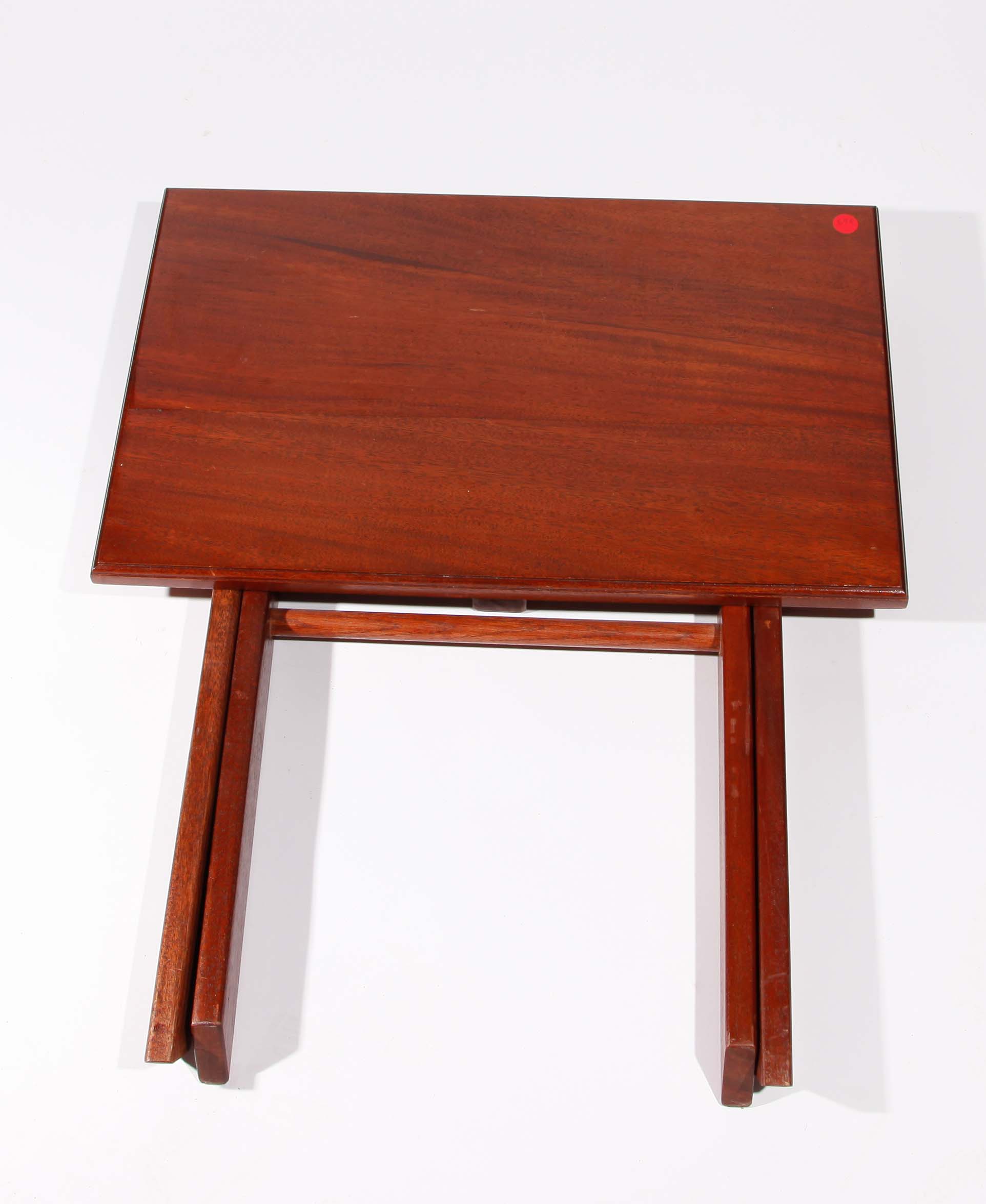 Pair of Cherry Wood Television Trays