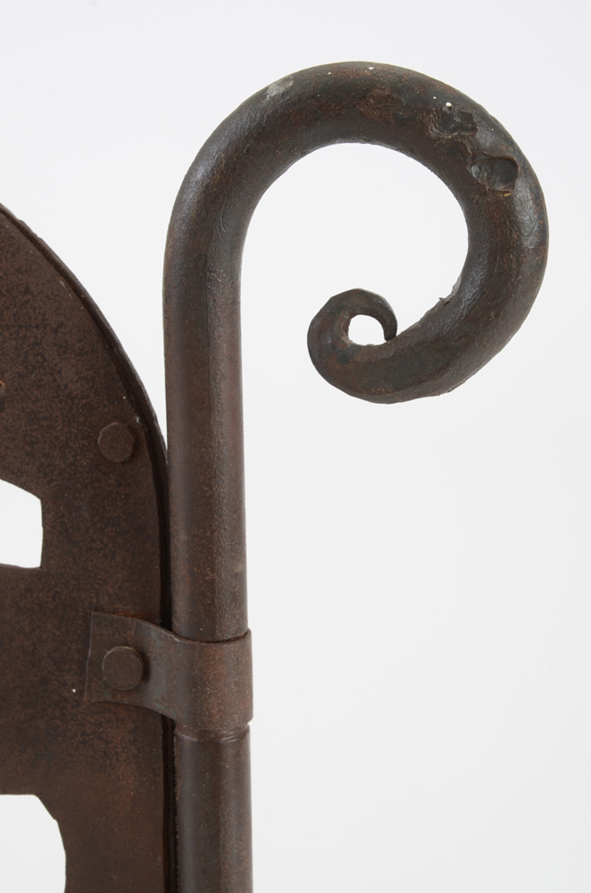 Cut Steel and Wrought Iron Fire Screen