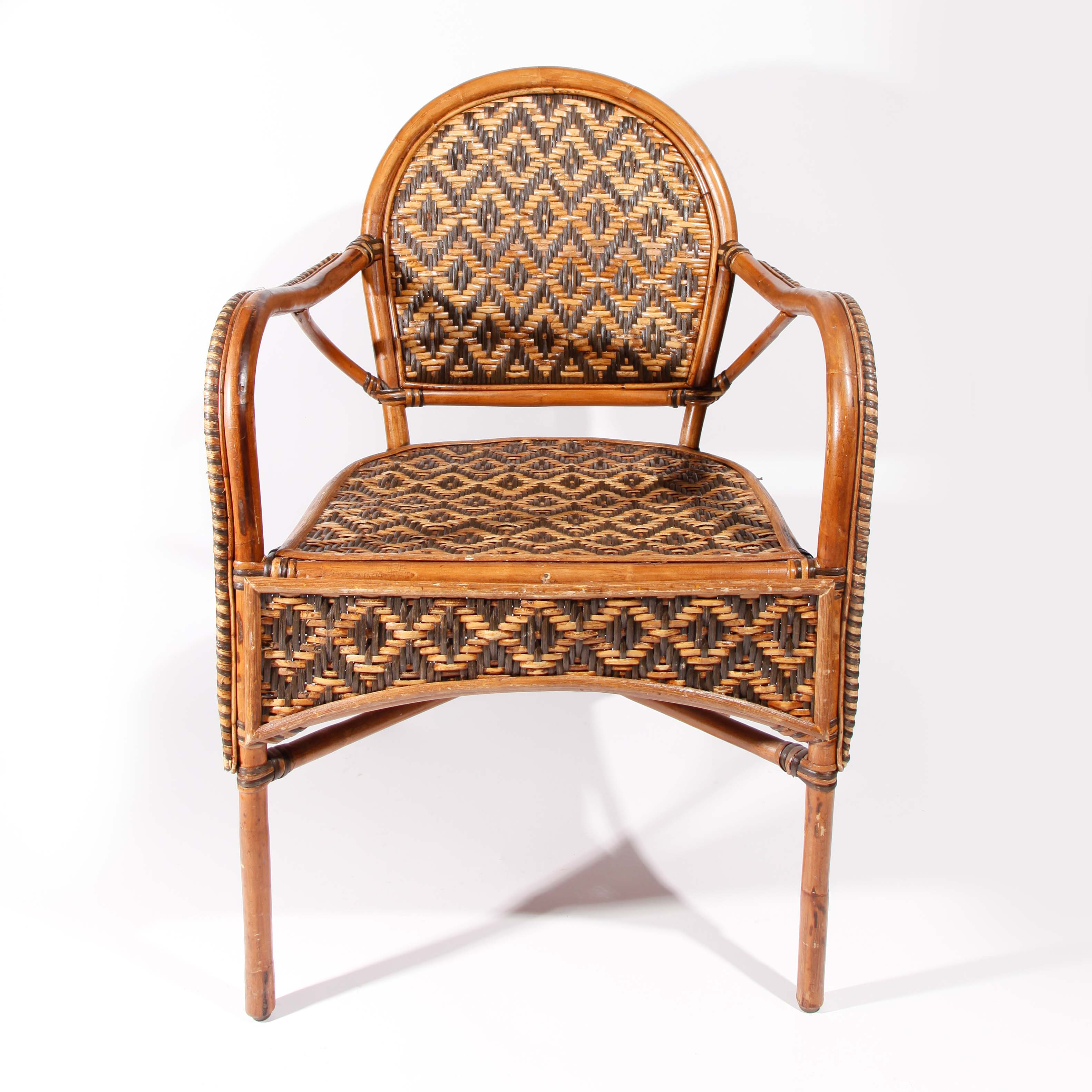 Rattan Diamond Pattern Chair