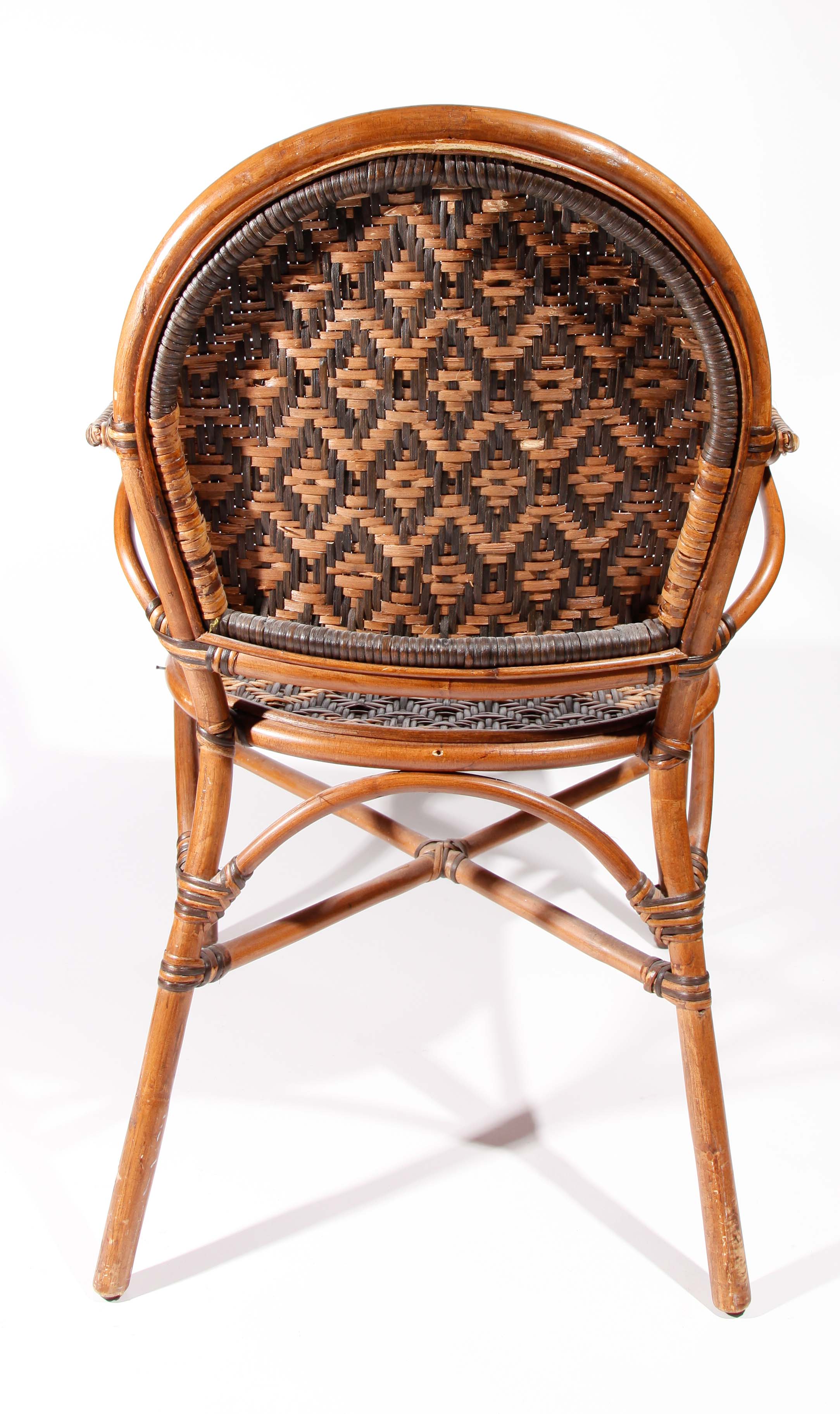 Rattan Diamond Pattern Chair