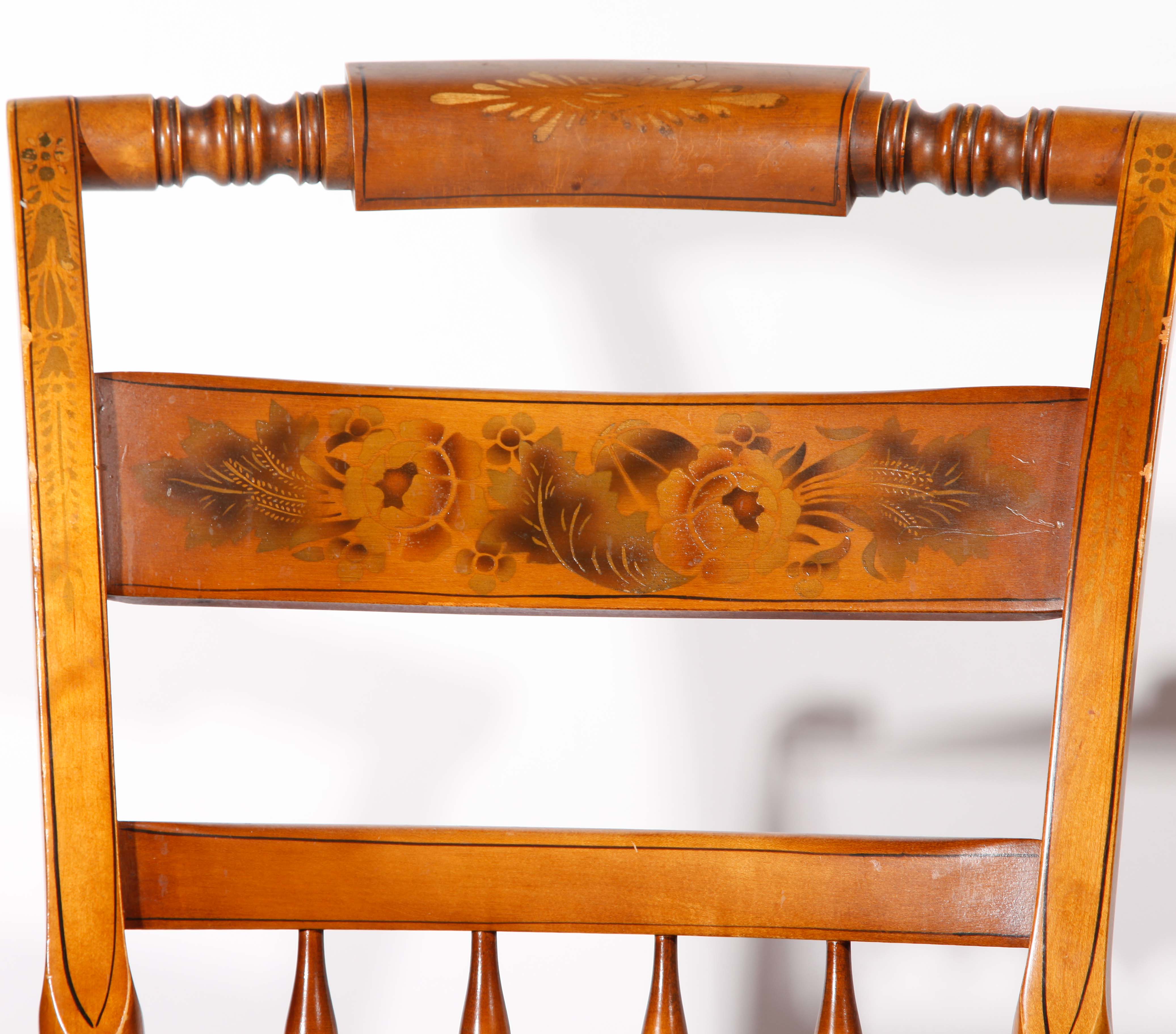 Grouping of Two Decorative Carved Wooden Chairs