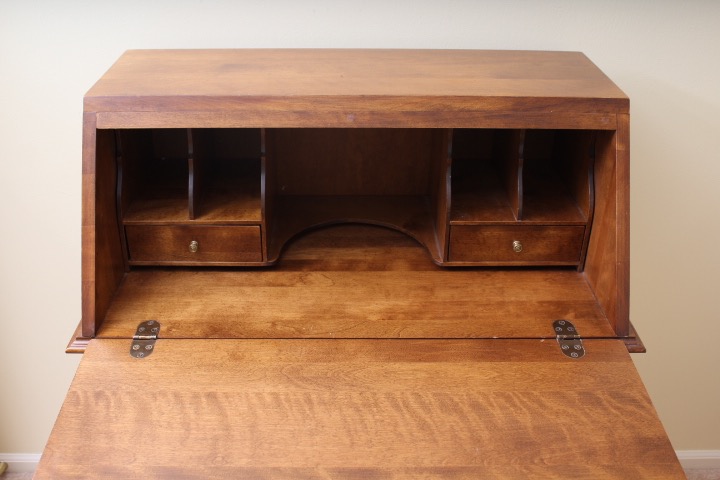 Ethan Allen Secretary Desk and Ladderback Chair