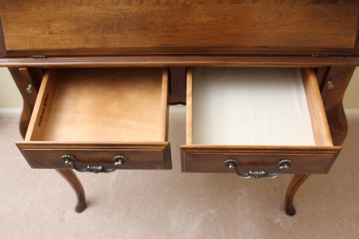 Ethan Allen Secretary Desk and Ladderback Chair