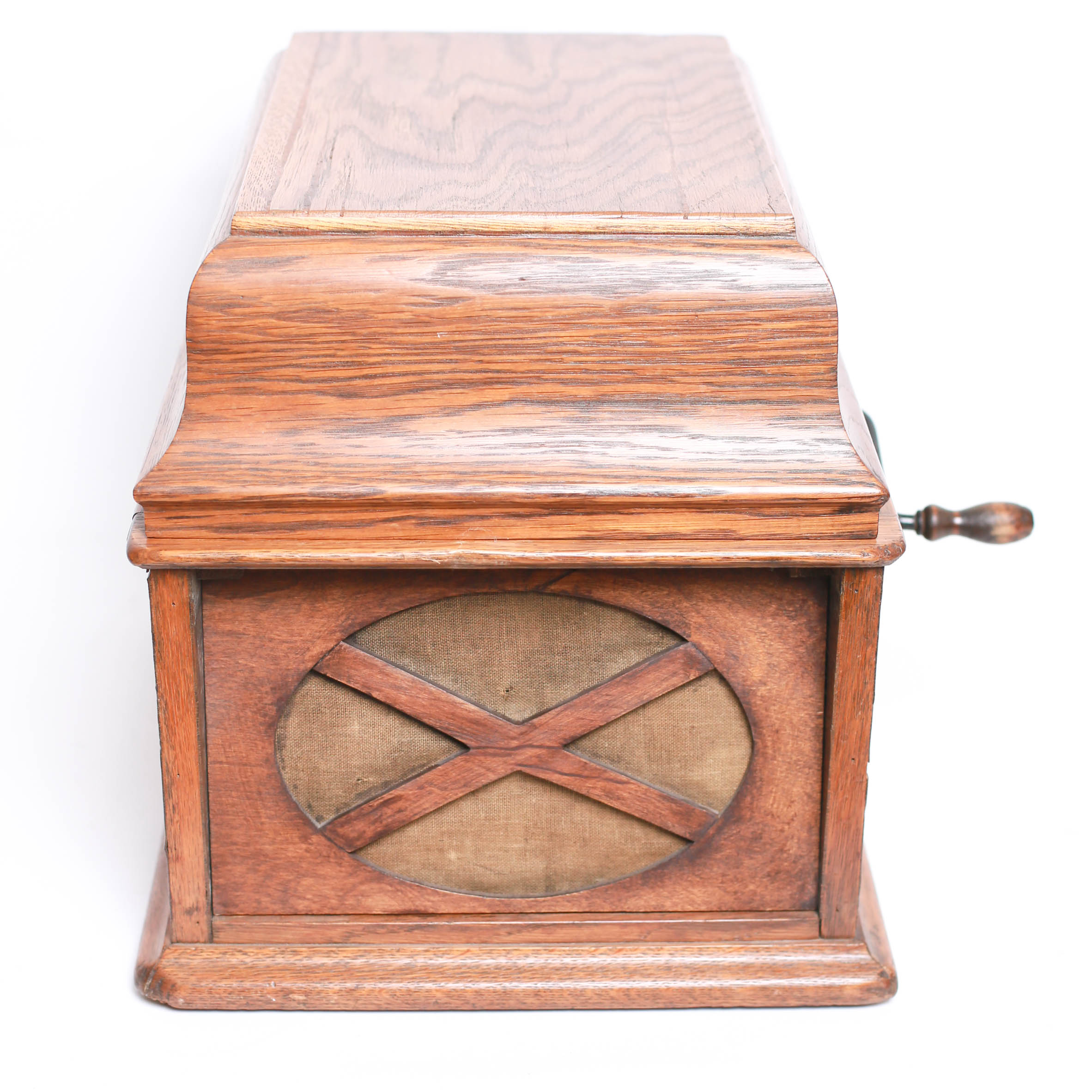 Edison Amberola 30 Phonograph Cylinder Record Player with Five Wax Cylinders